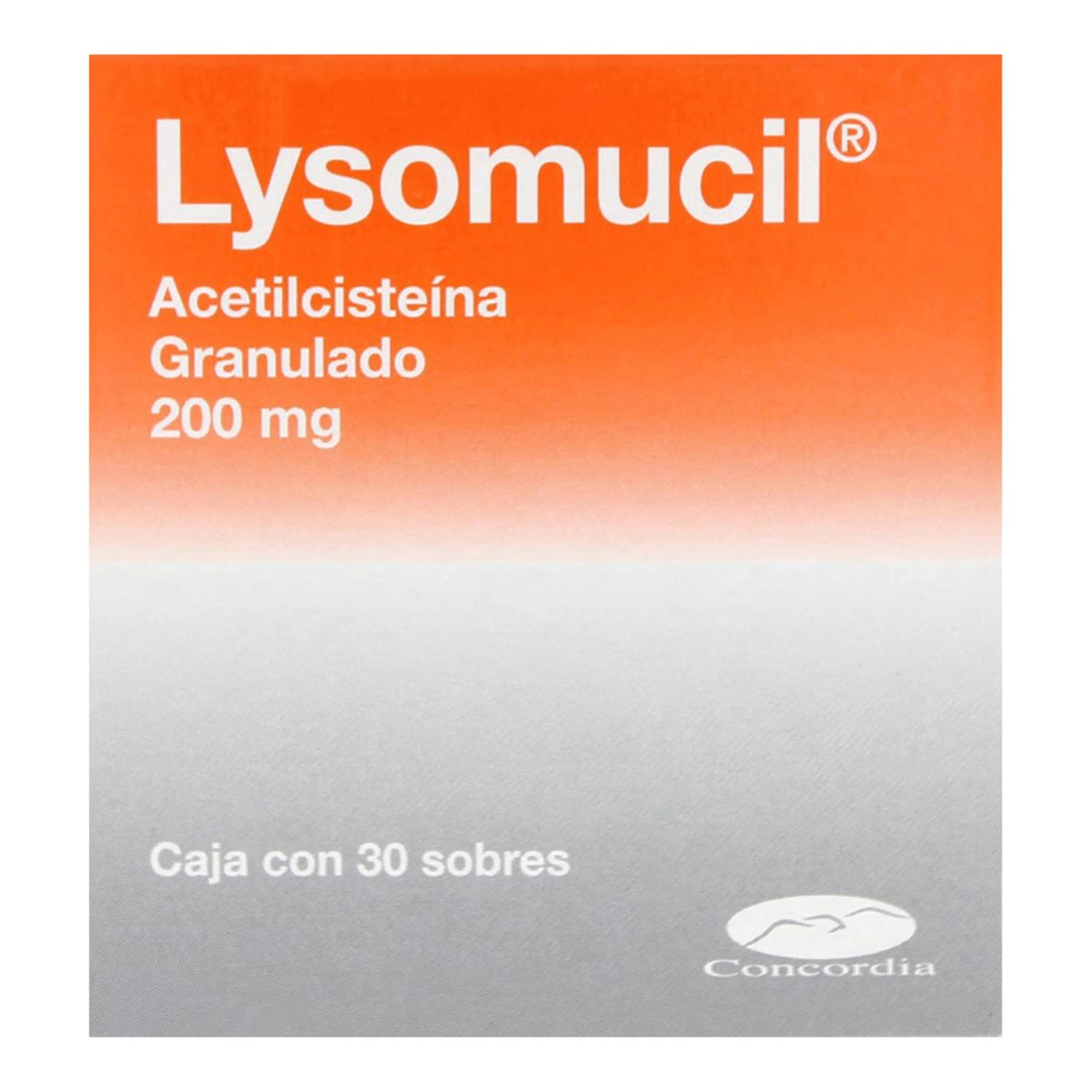 Lysomucil Granulado 200 Mg Polvo Con 30 Sobres