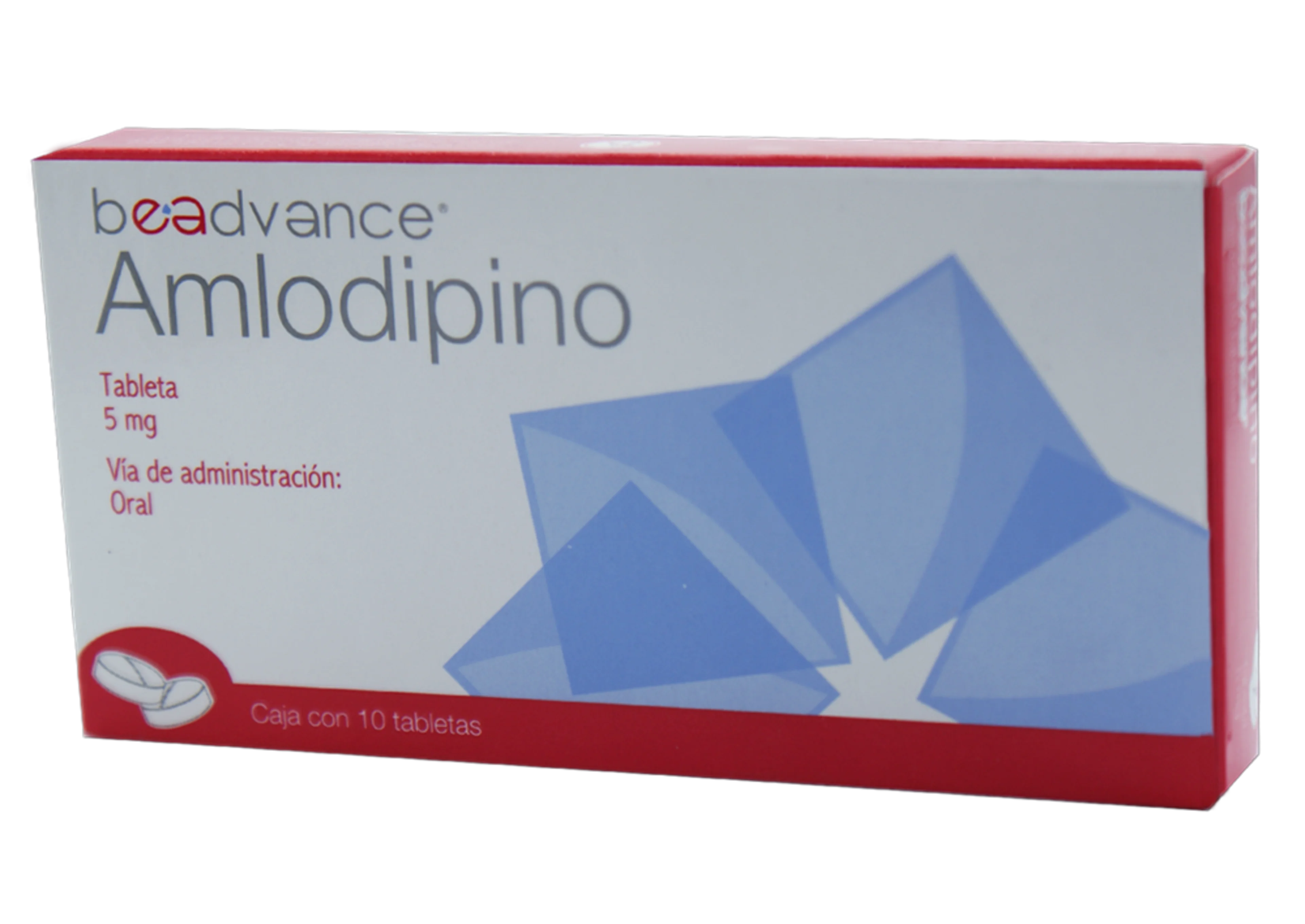 Amlodipino 5 Mg Con 10 Tabletas