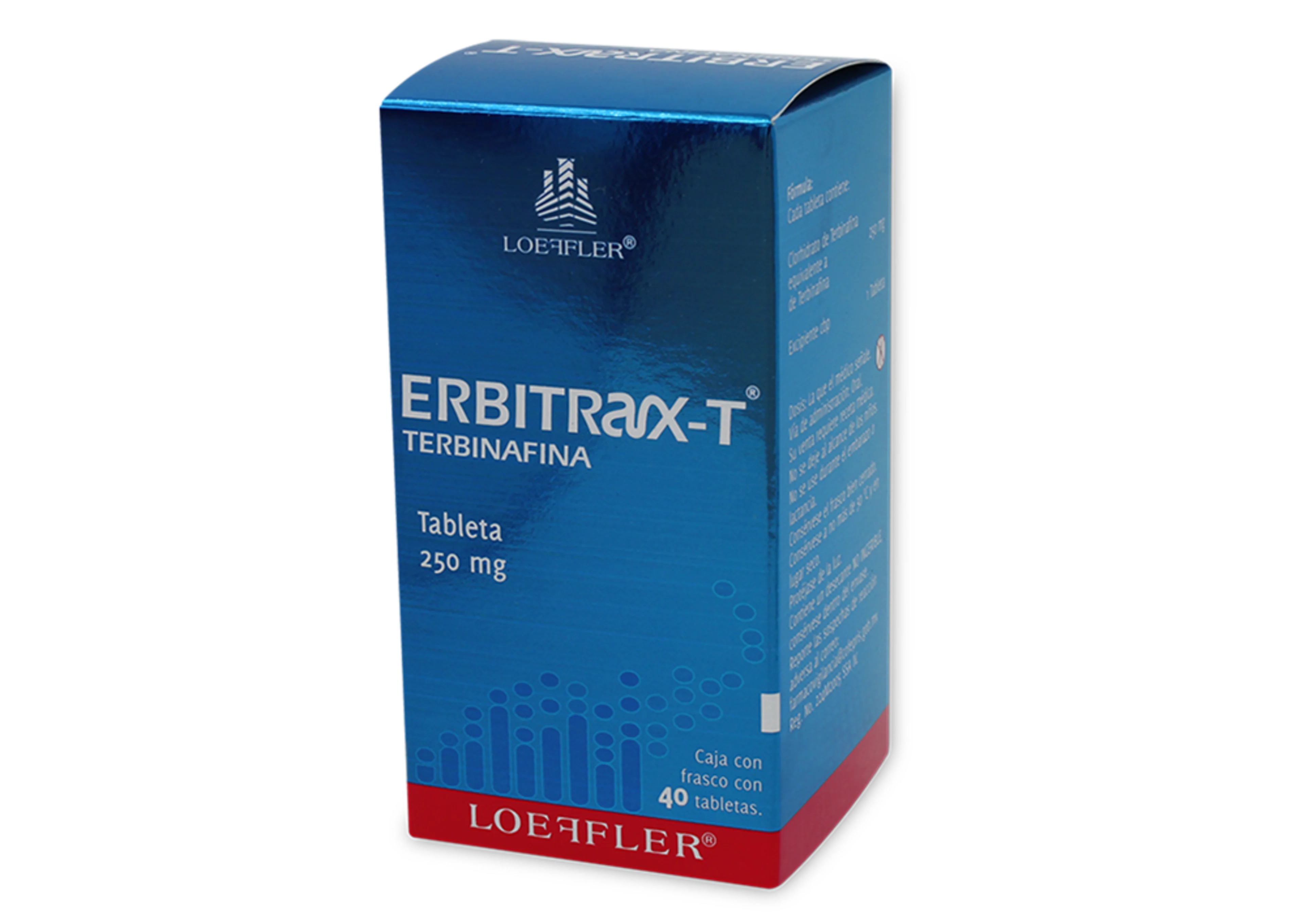 Erbitrax-T 250 Mg Con 40 Tabletas