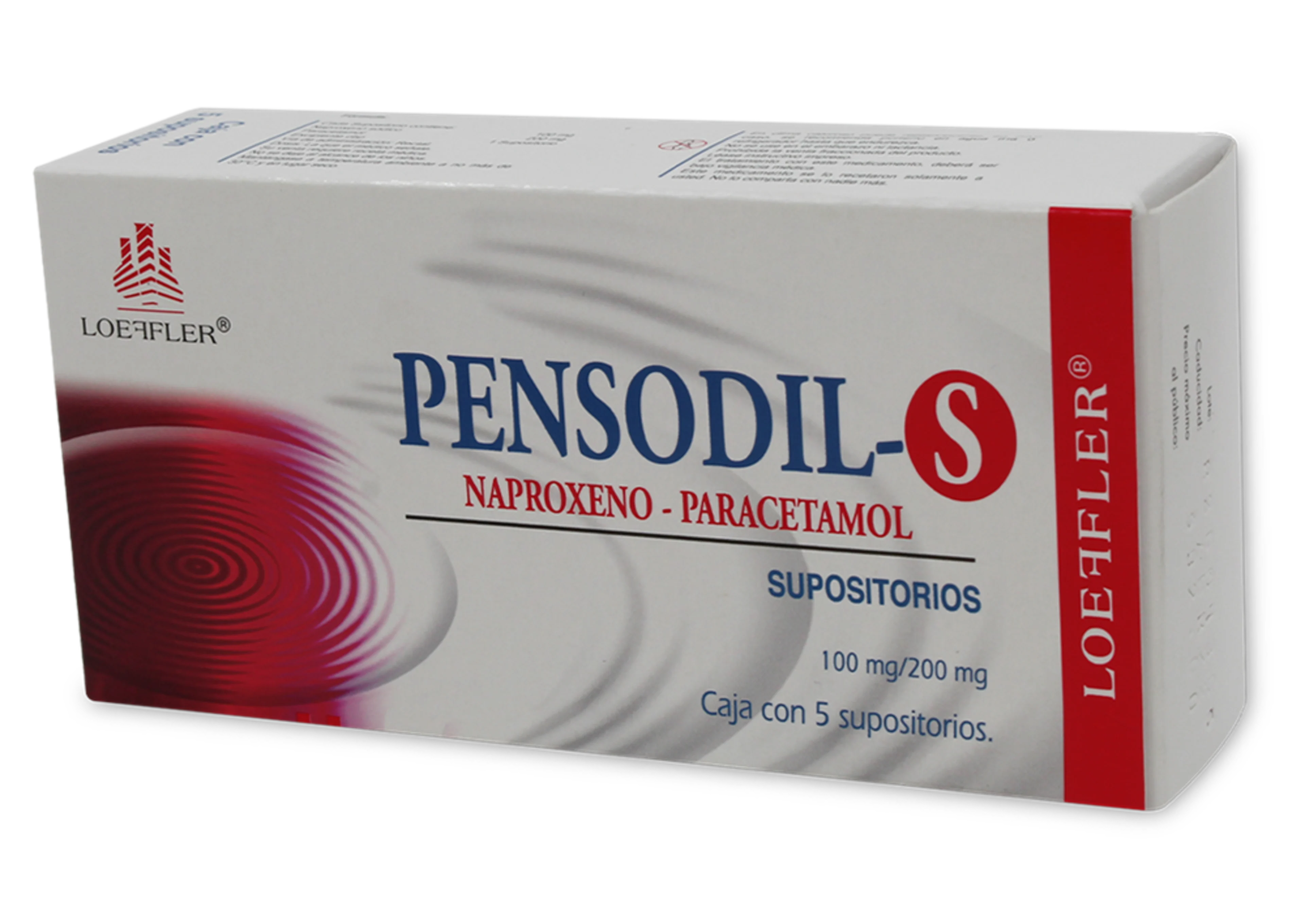 Pensodil-S 100/200Mg Con 5 Supositorios 