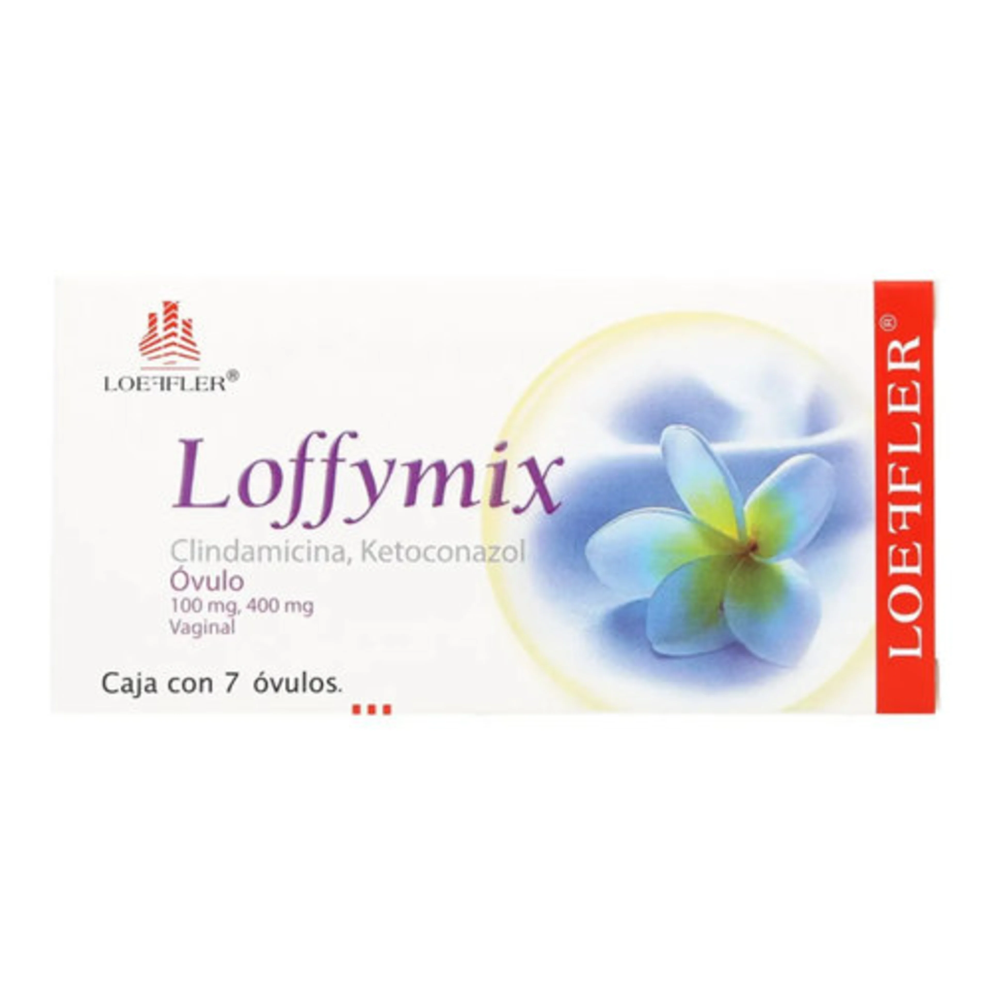 Loffymix Clindamicina Ketoconazol 100/400 Mg Con 7 Óvulos