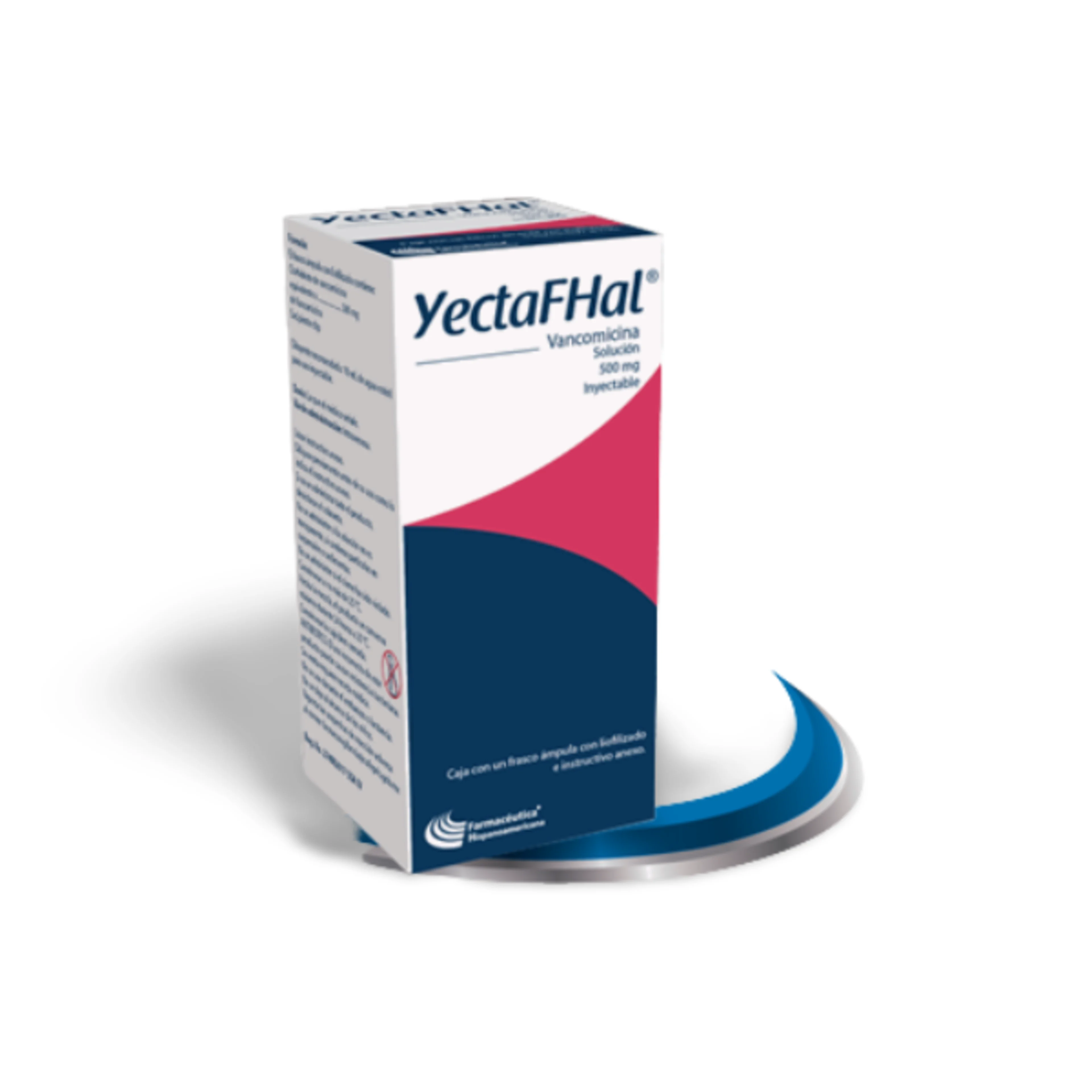 Yectafhal Vancomicina 500 Mg Con 1 Frasco Ámpula