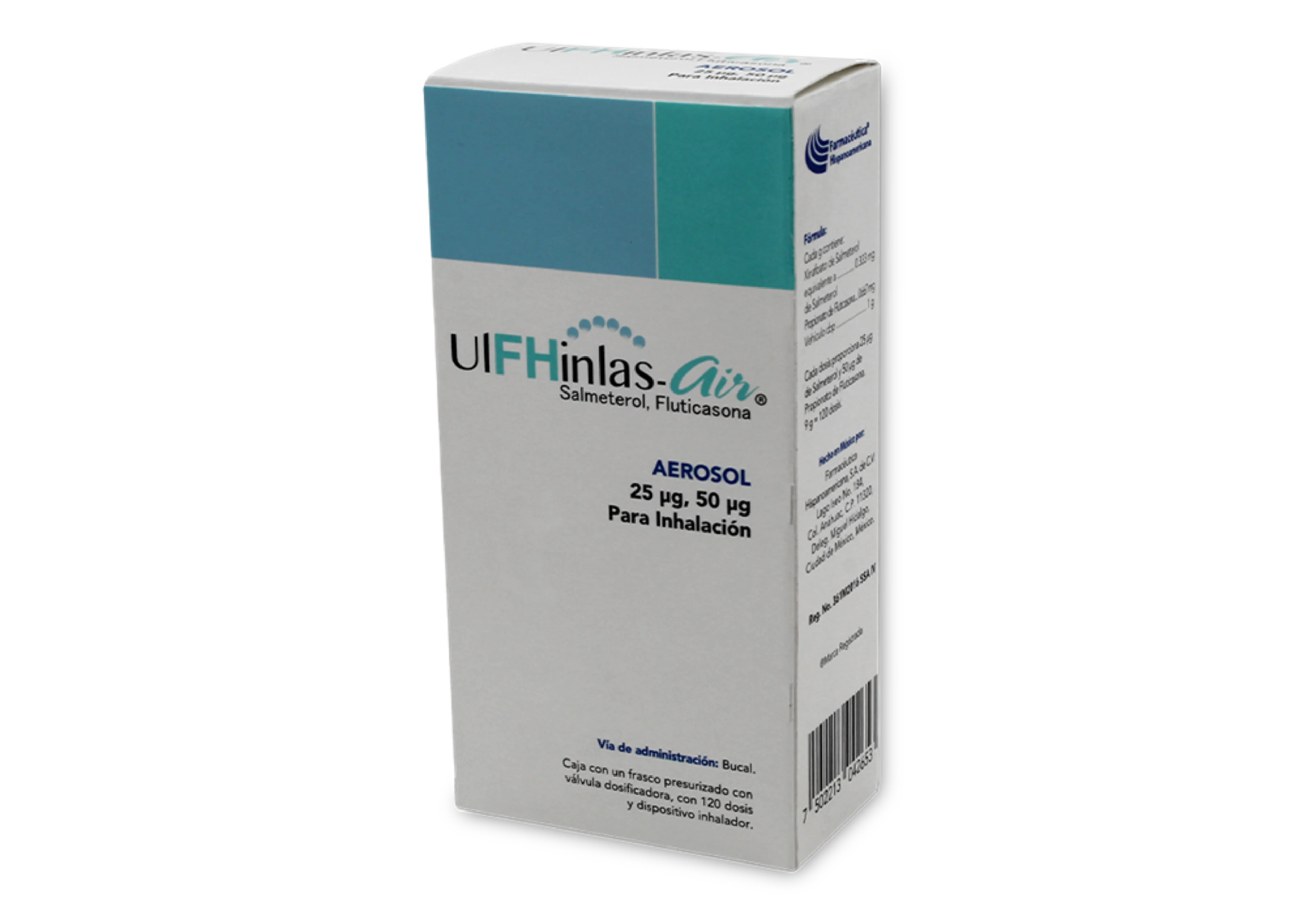 Ulfhinlas-Air 25/50 Mcg Suspensión En Aerosol Para Inhalación Con 120 Dosis