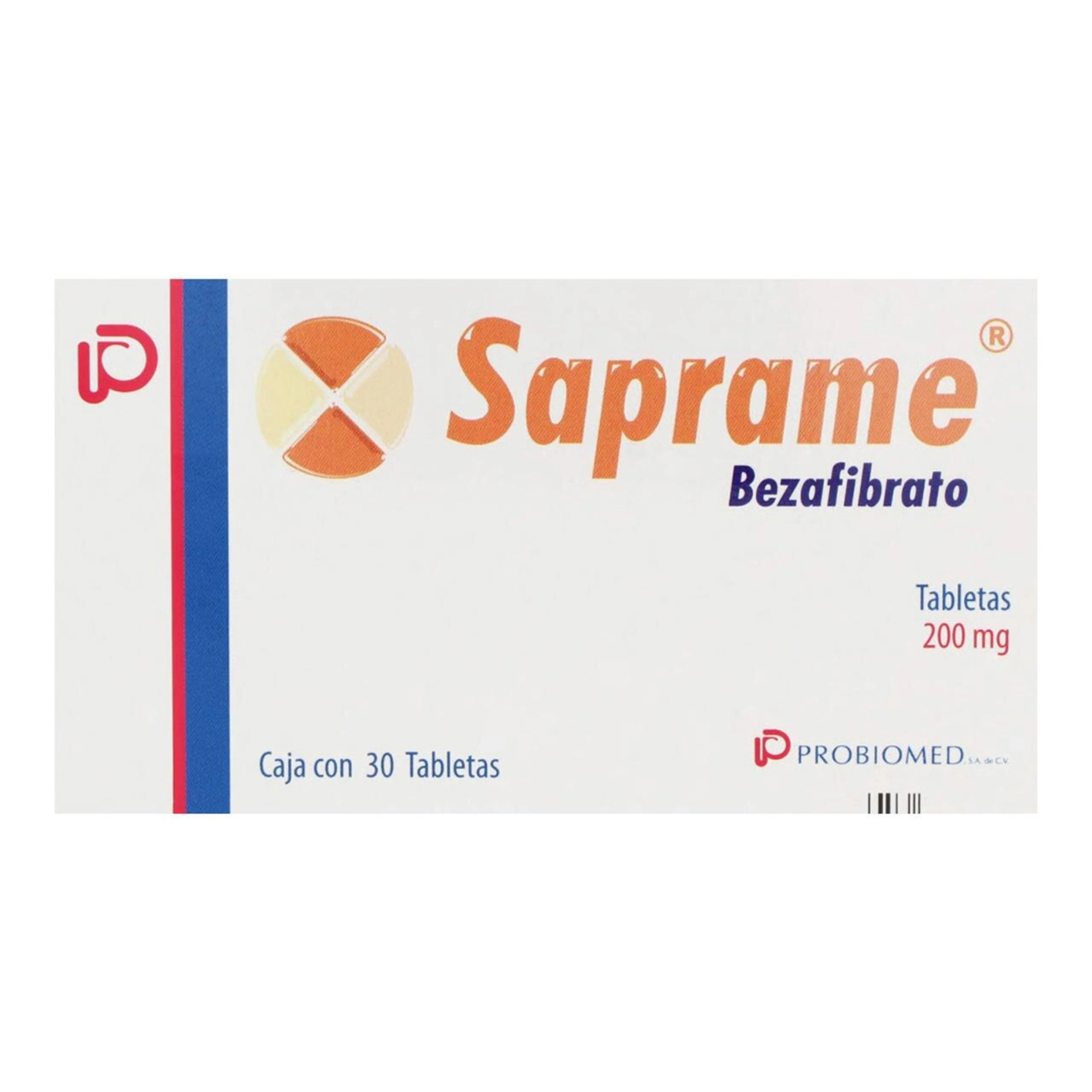 Saprame 200 Mg Con 30 Tabletas