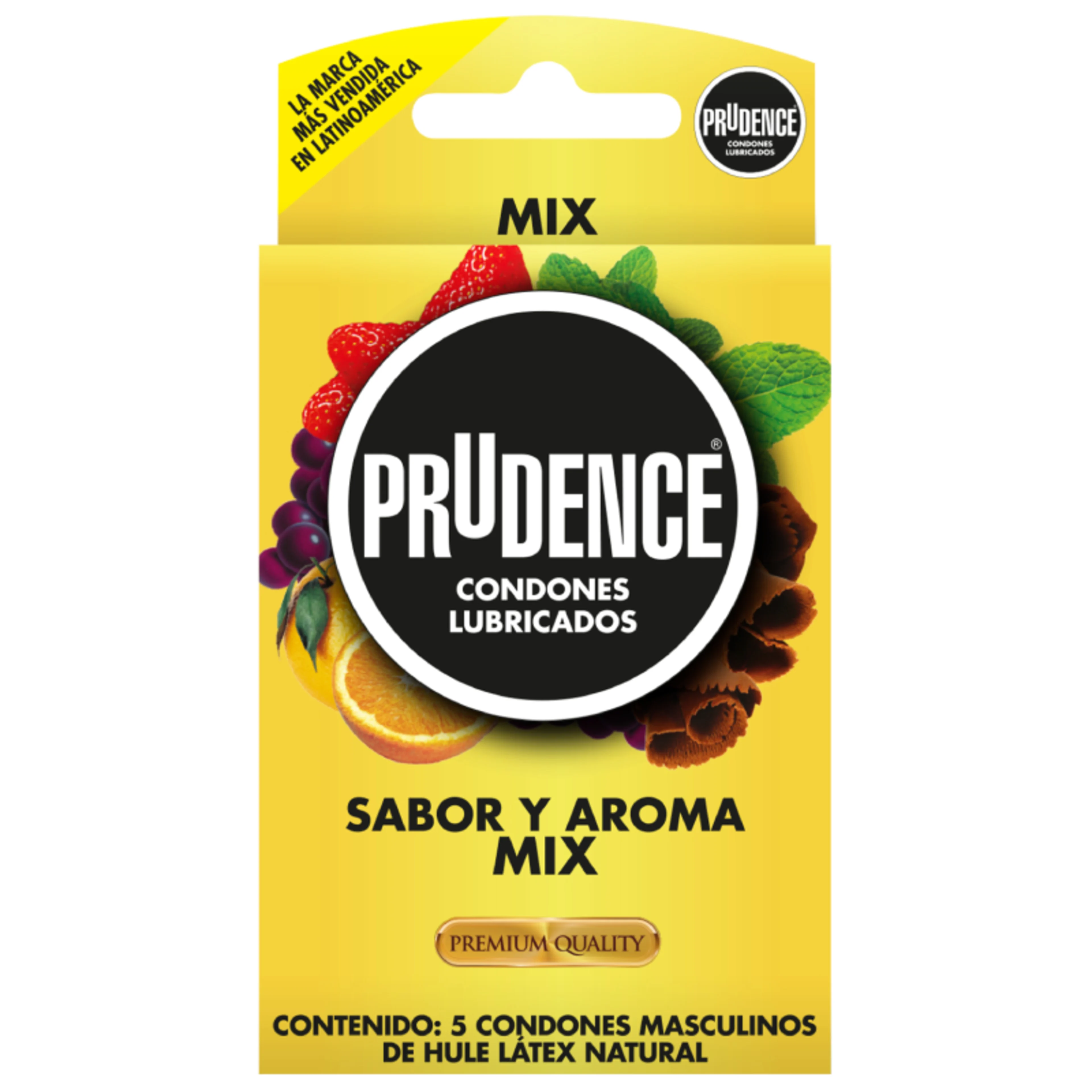 Prudence Condones Sabor Y Aroma Mix Con 5 Piezas