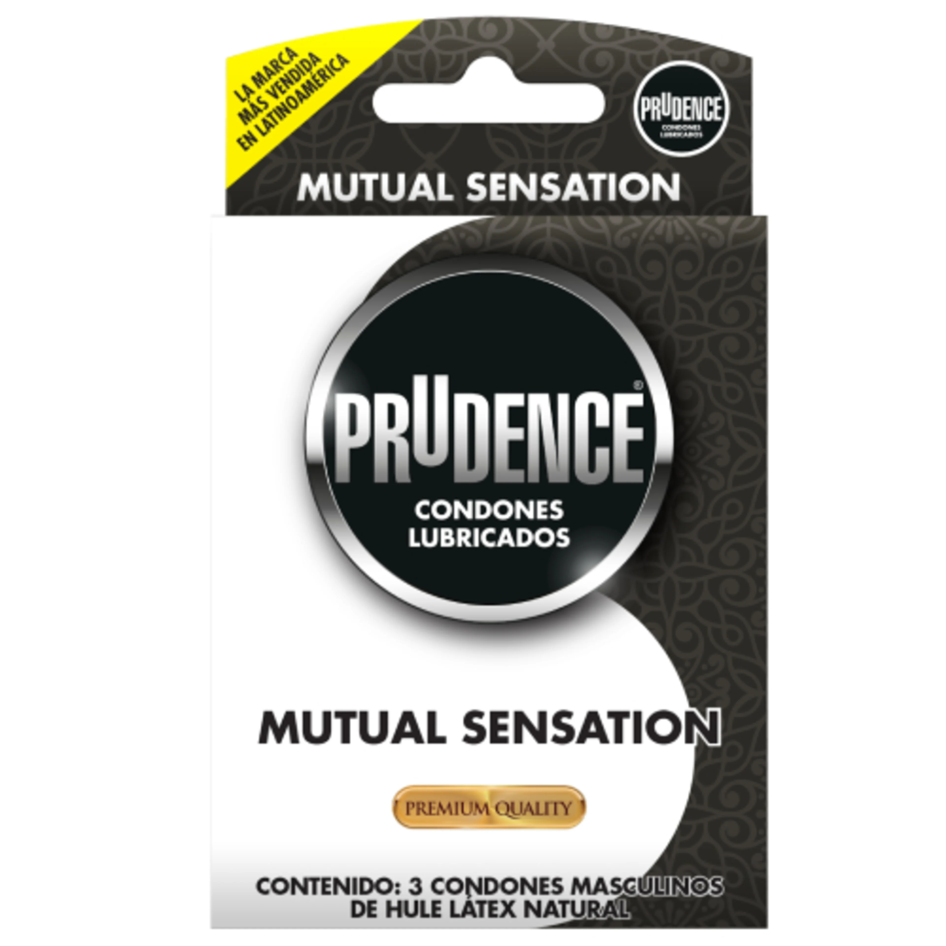 Prudence Condones Mutual Sensation Con 3 Piezas