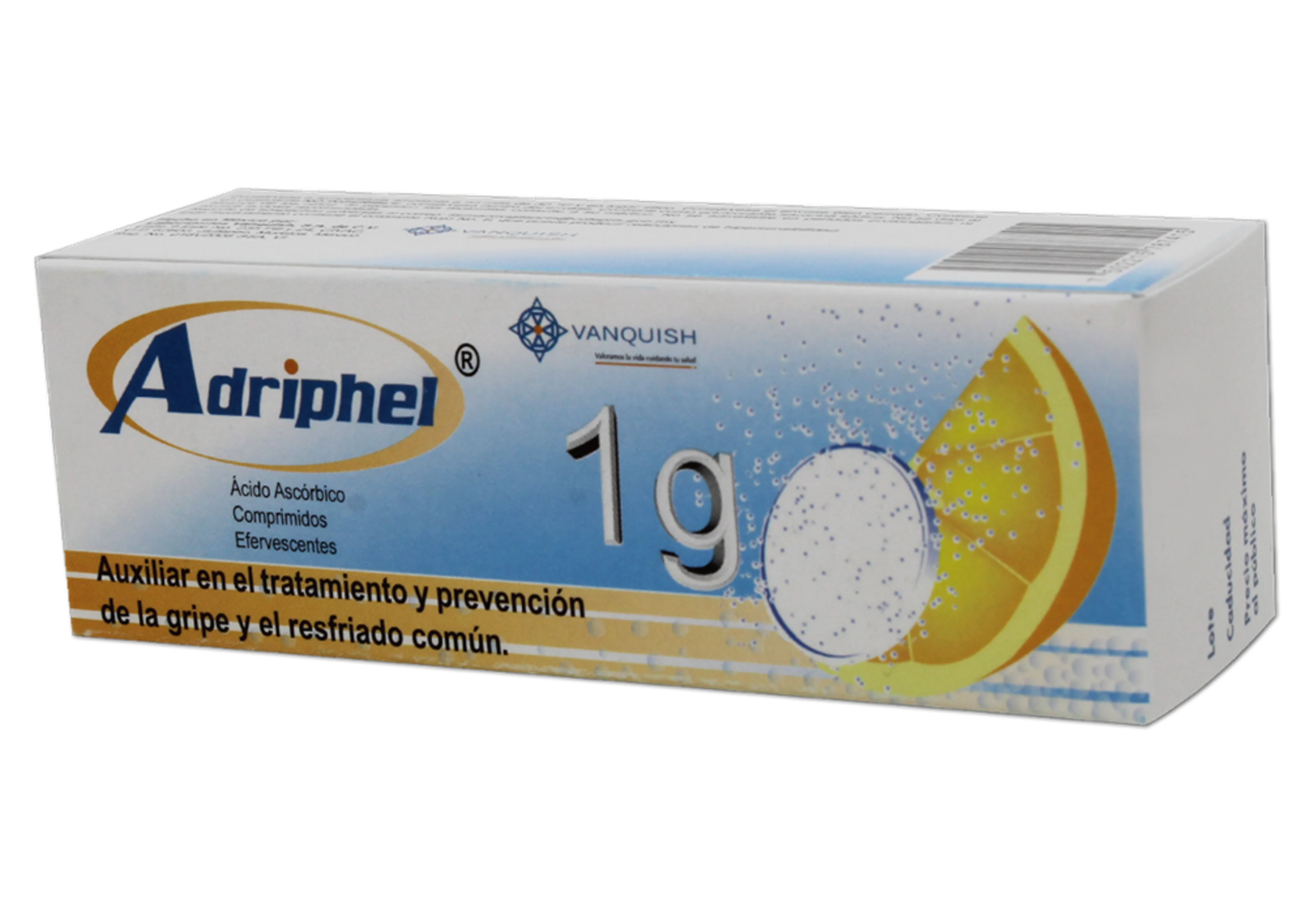 Adriphel 1 g con 10 Comprimidos