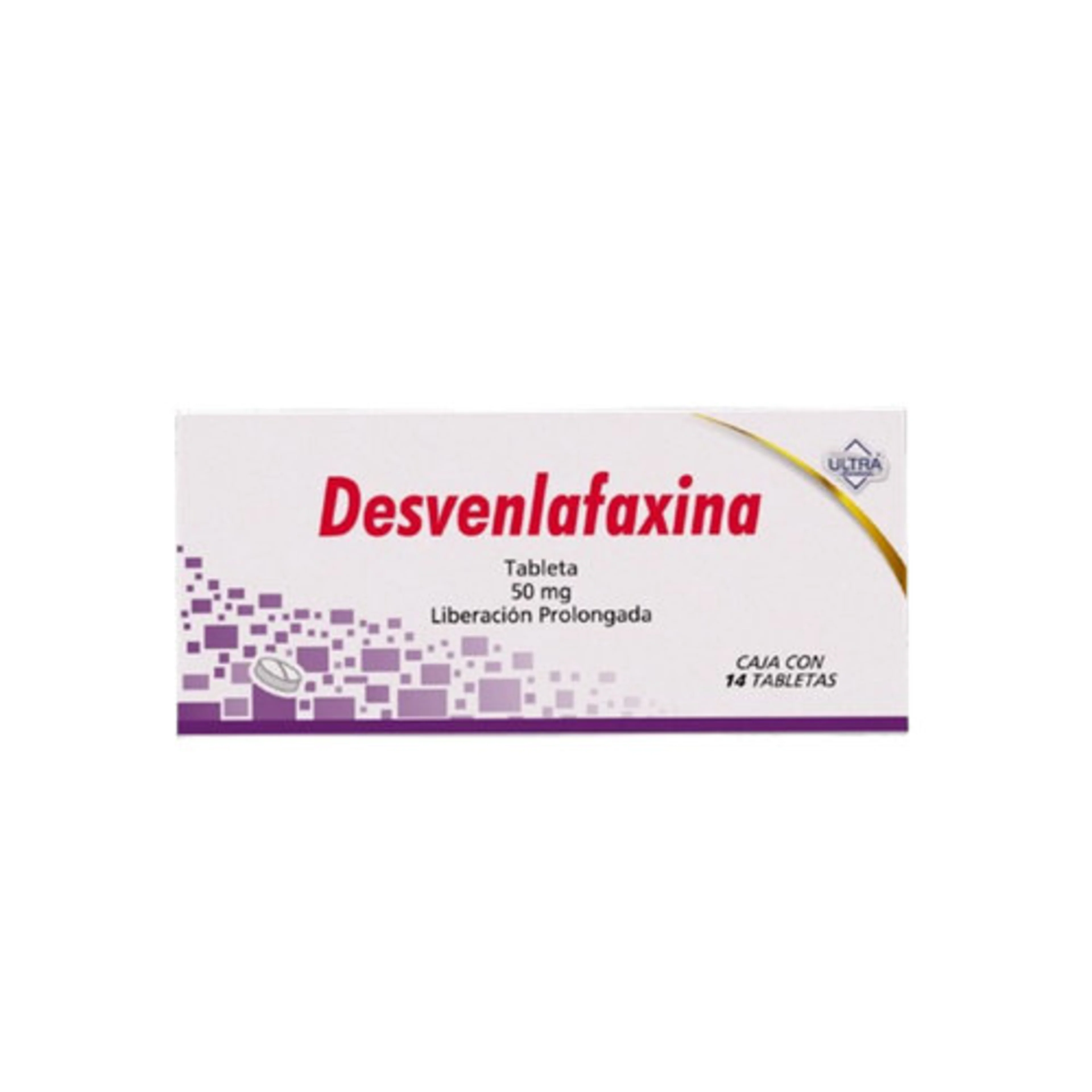 Desvenlafaxina 50 Mg Con 14 Tabletas