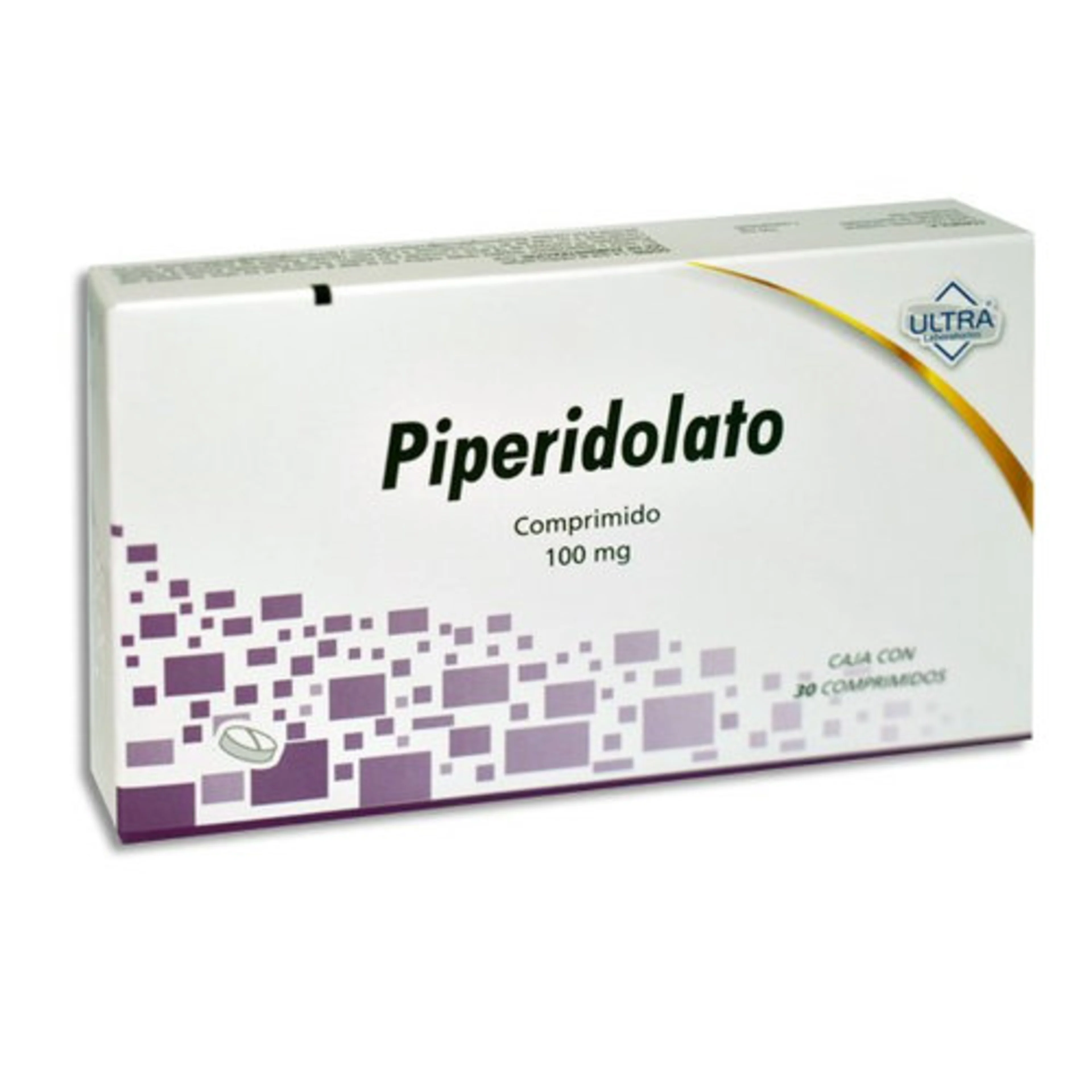 Piperidolato 100 Mg Con 30 Comprimidos