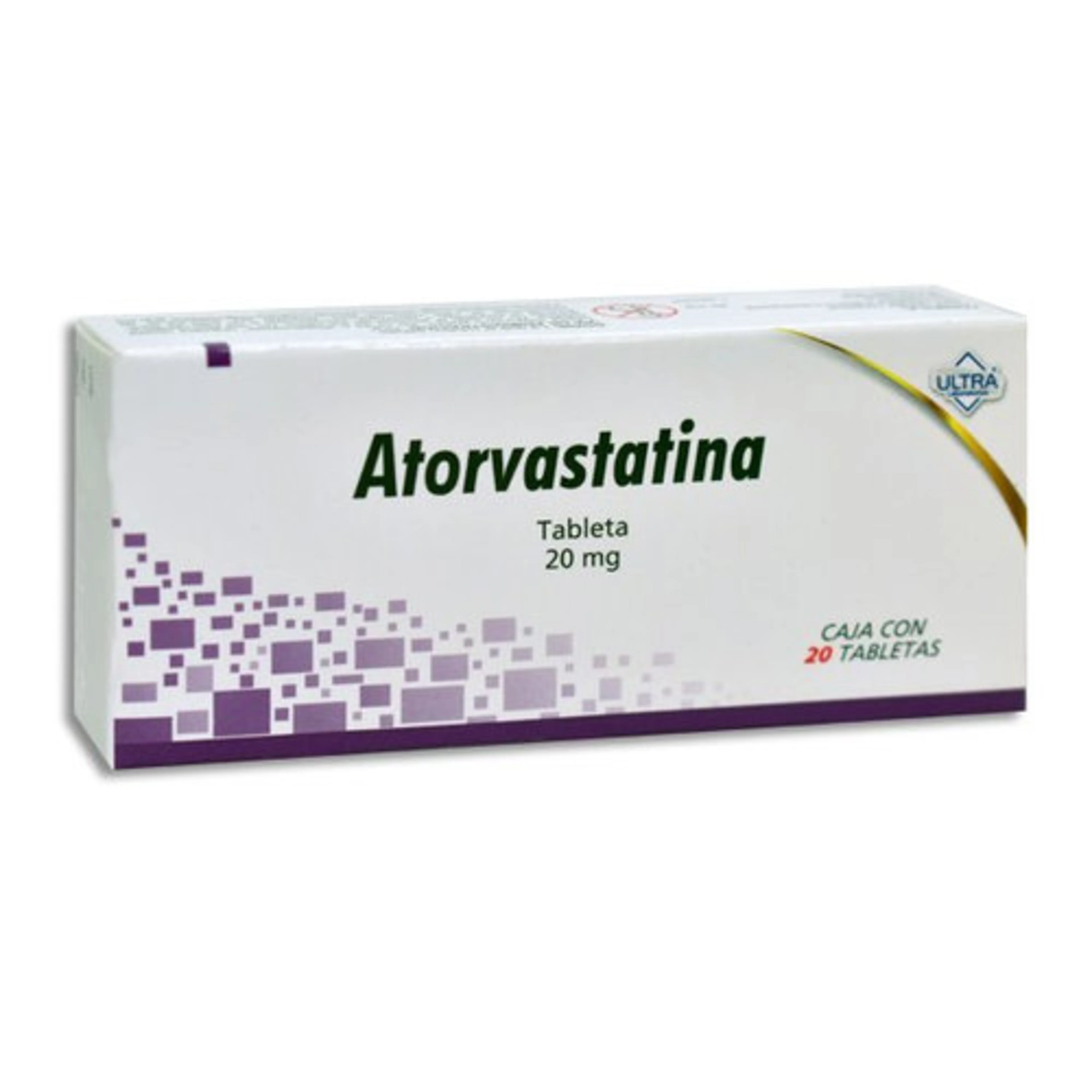 Atorvastatina 20 Mg Con 20 Tabletas
