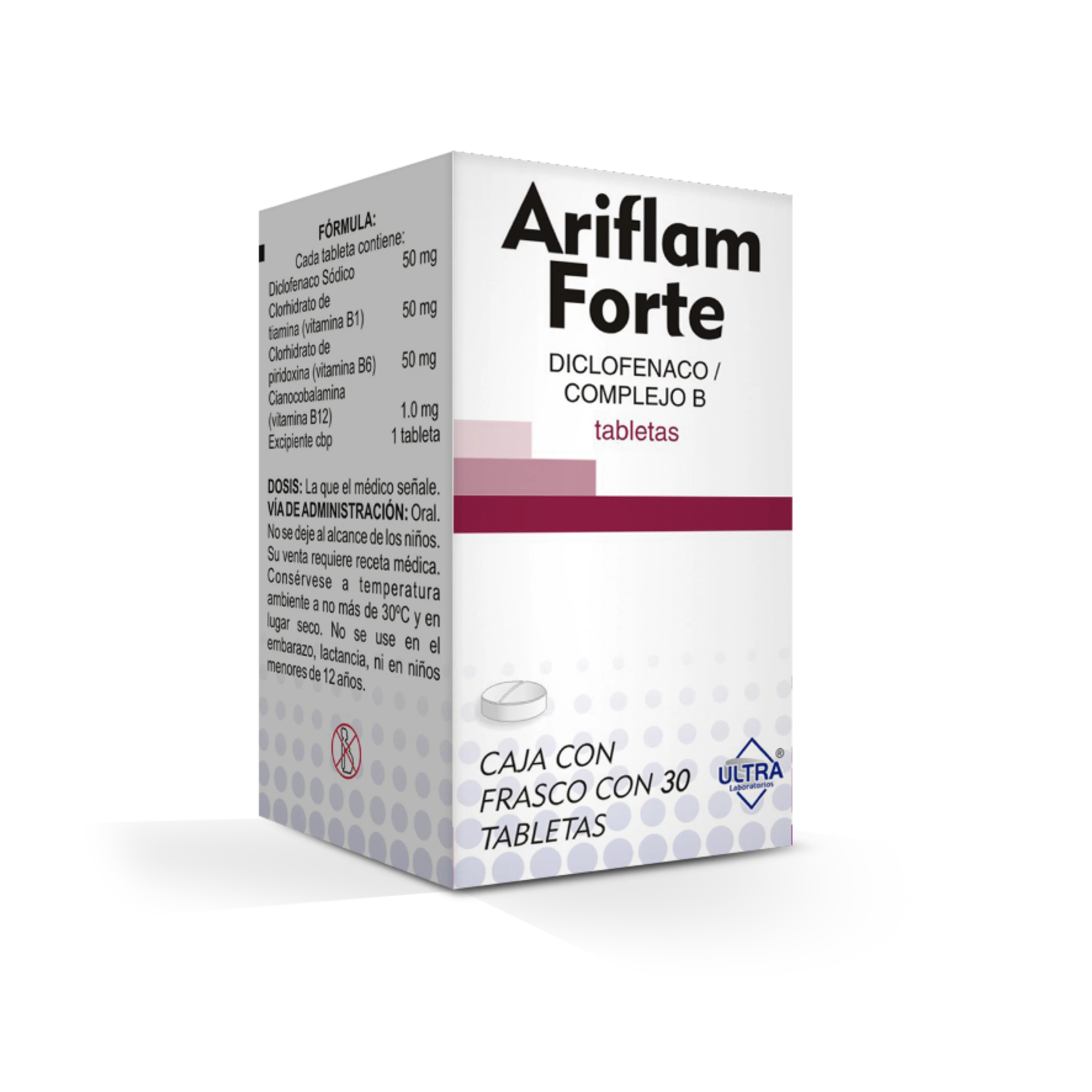 Ariflam Forte 50 Mg Con 30 Tabletas
