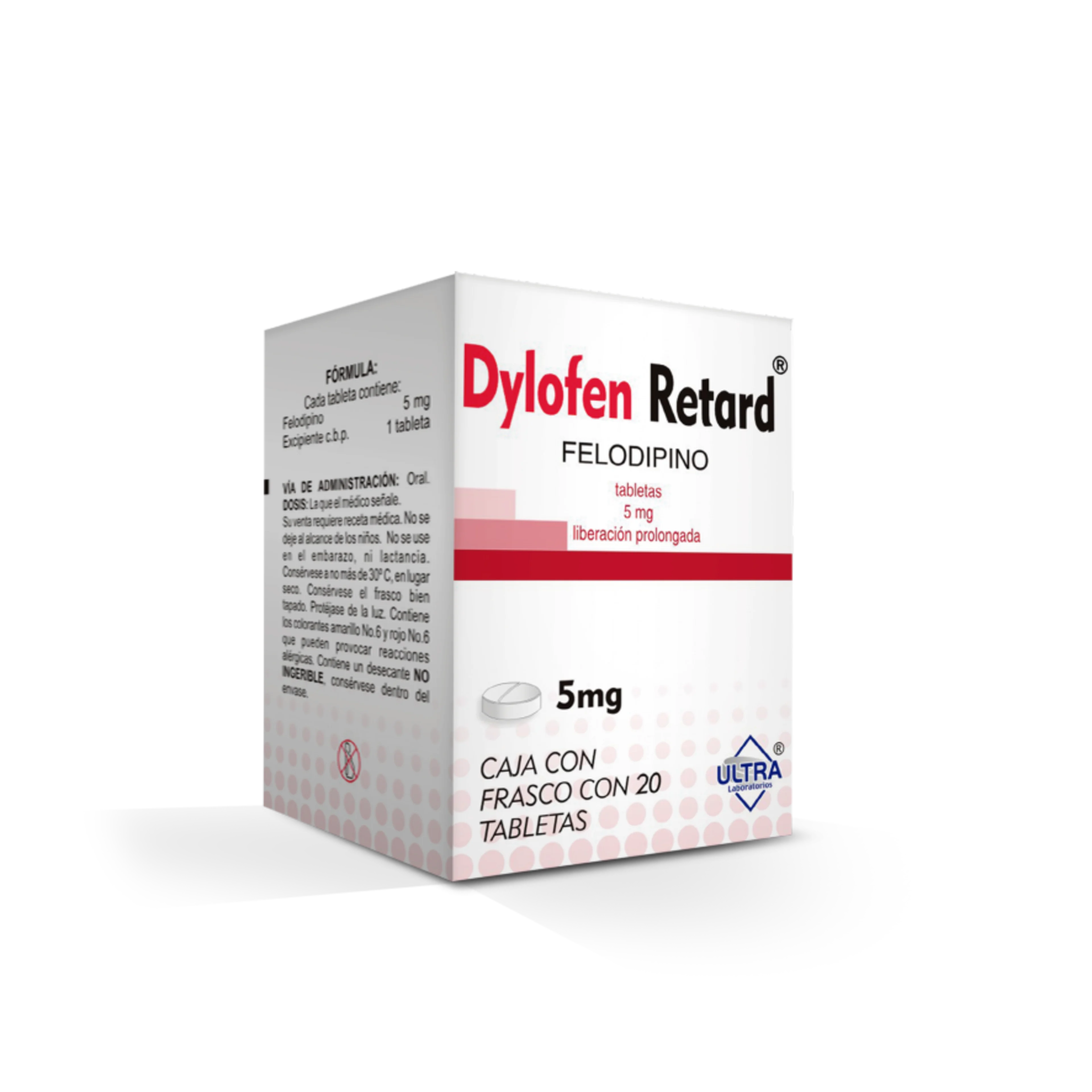 Dylofen Retard 5 Mg Con 20 Tabletas