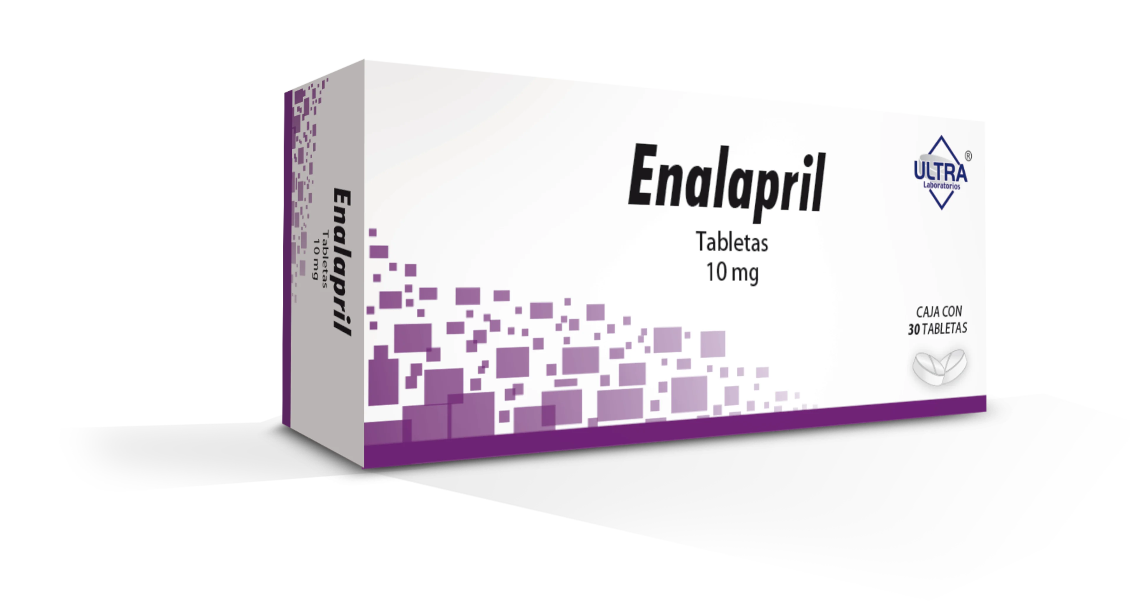 Enalapril 10 Mg Con 30 Tabletas (Ultra)
