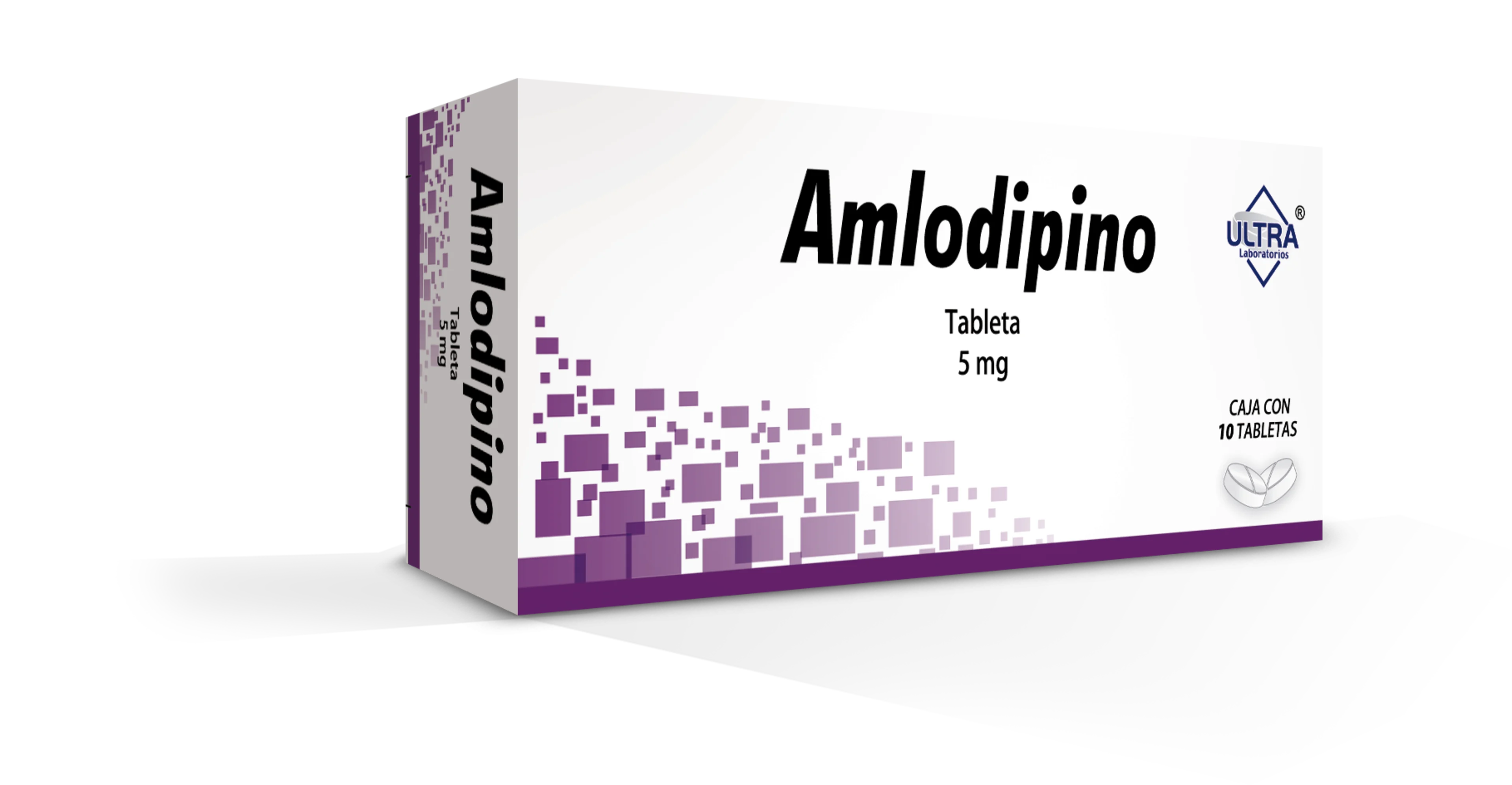 Amlodipino 5 Mg Con 10 Tabletas (Ultra)