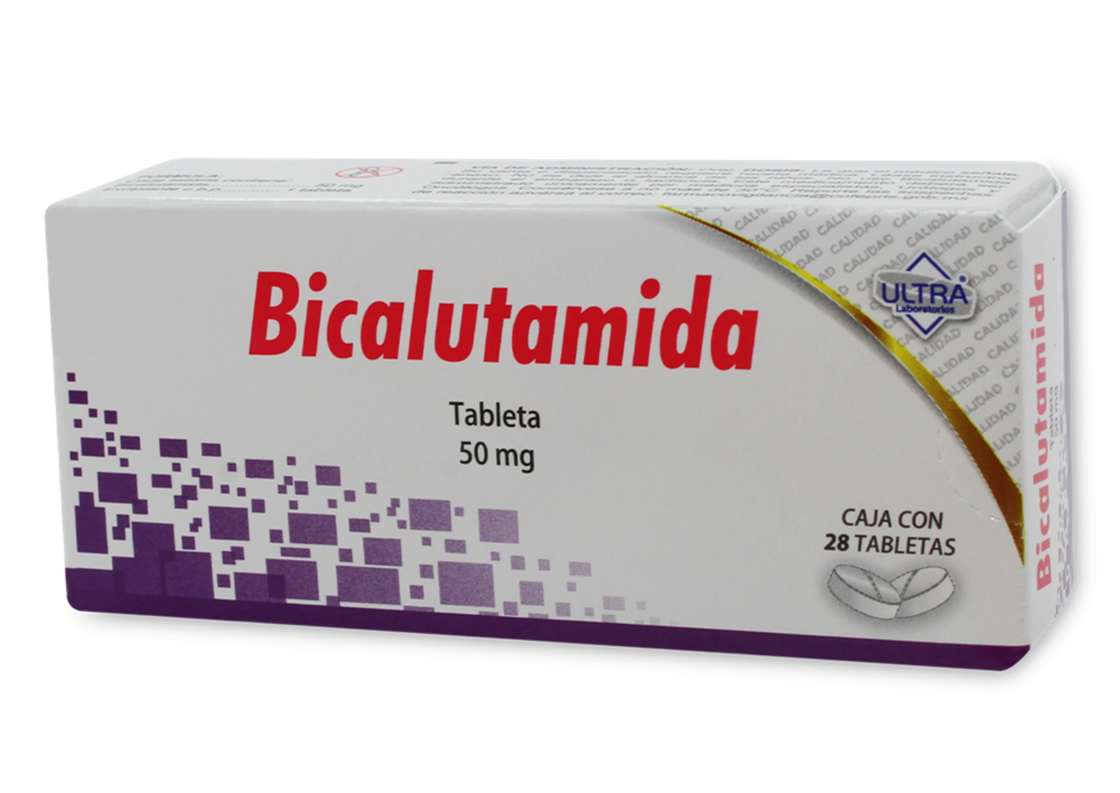 Bicalutamida 50 Mg Con 28 Tabletas (Ultra)
