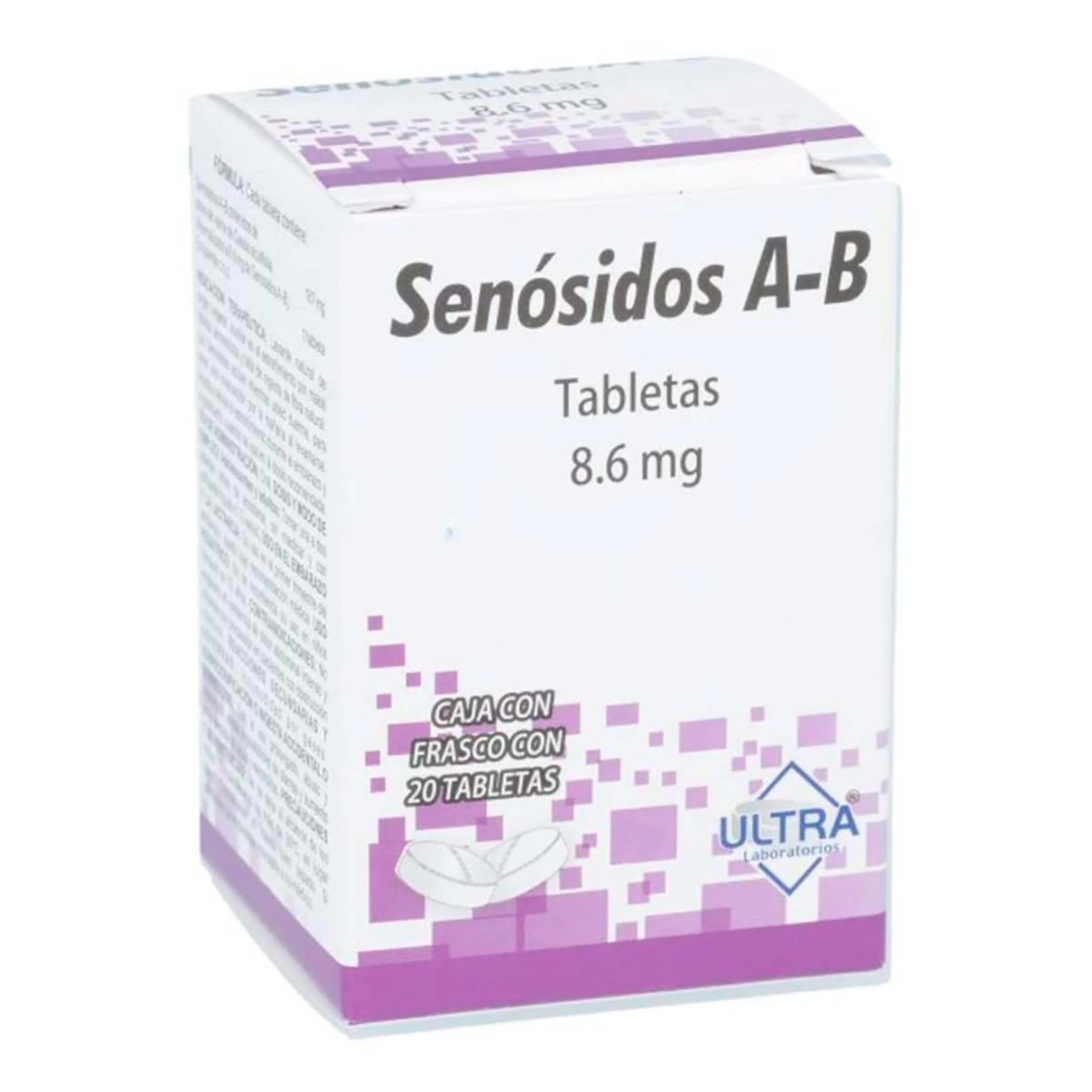 Senósidos A-B 8.6 Mg Con 20 Tabletas (Ultra)