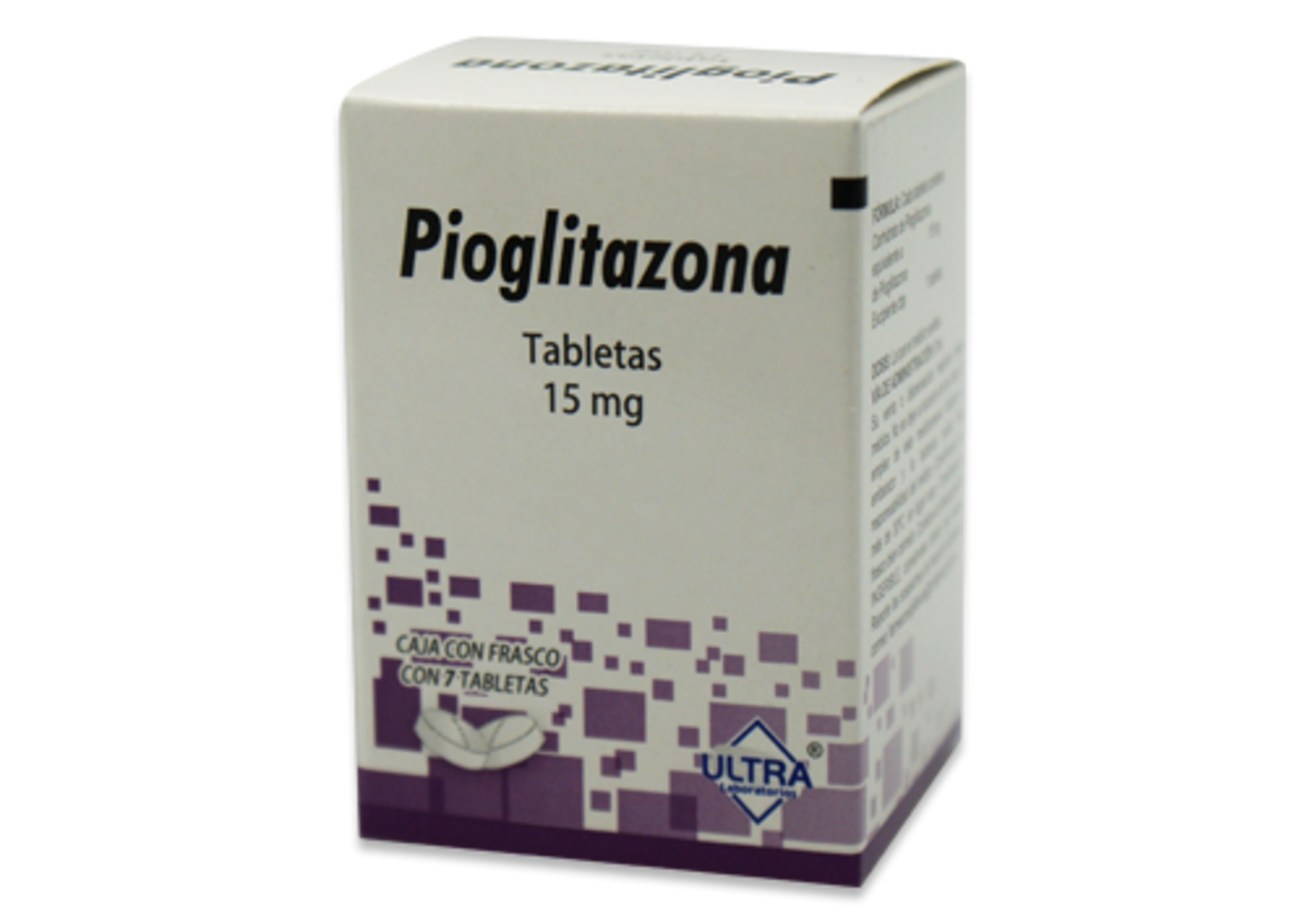 Pioglitazona 15 Mg Con 7 Tabletas (Ultra)