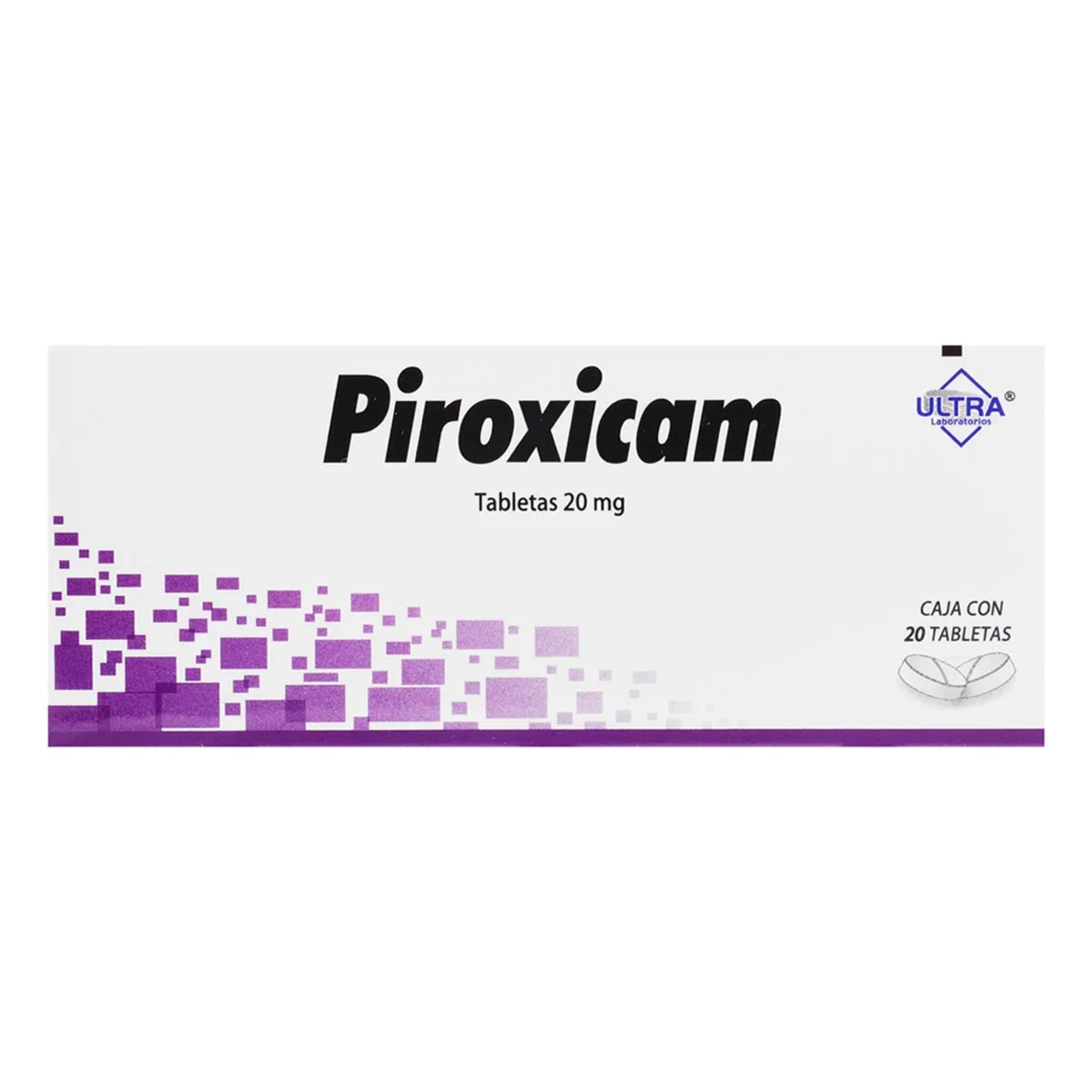 Piroxicam 20 Mg Con 20 Tabletas (Ultra)