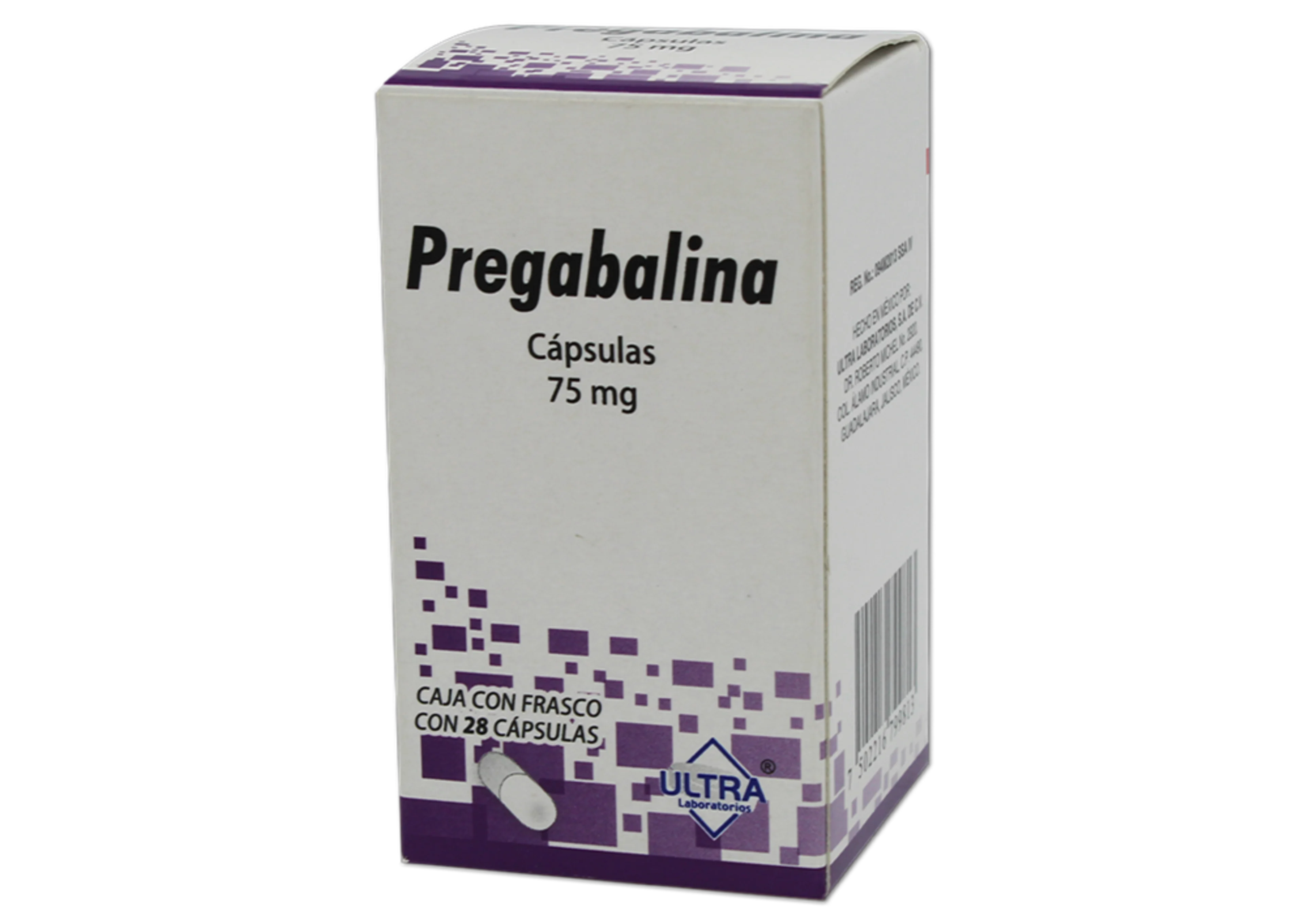 Pregabalina 75 Mg Con 28 Cápsulas (Ultra)