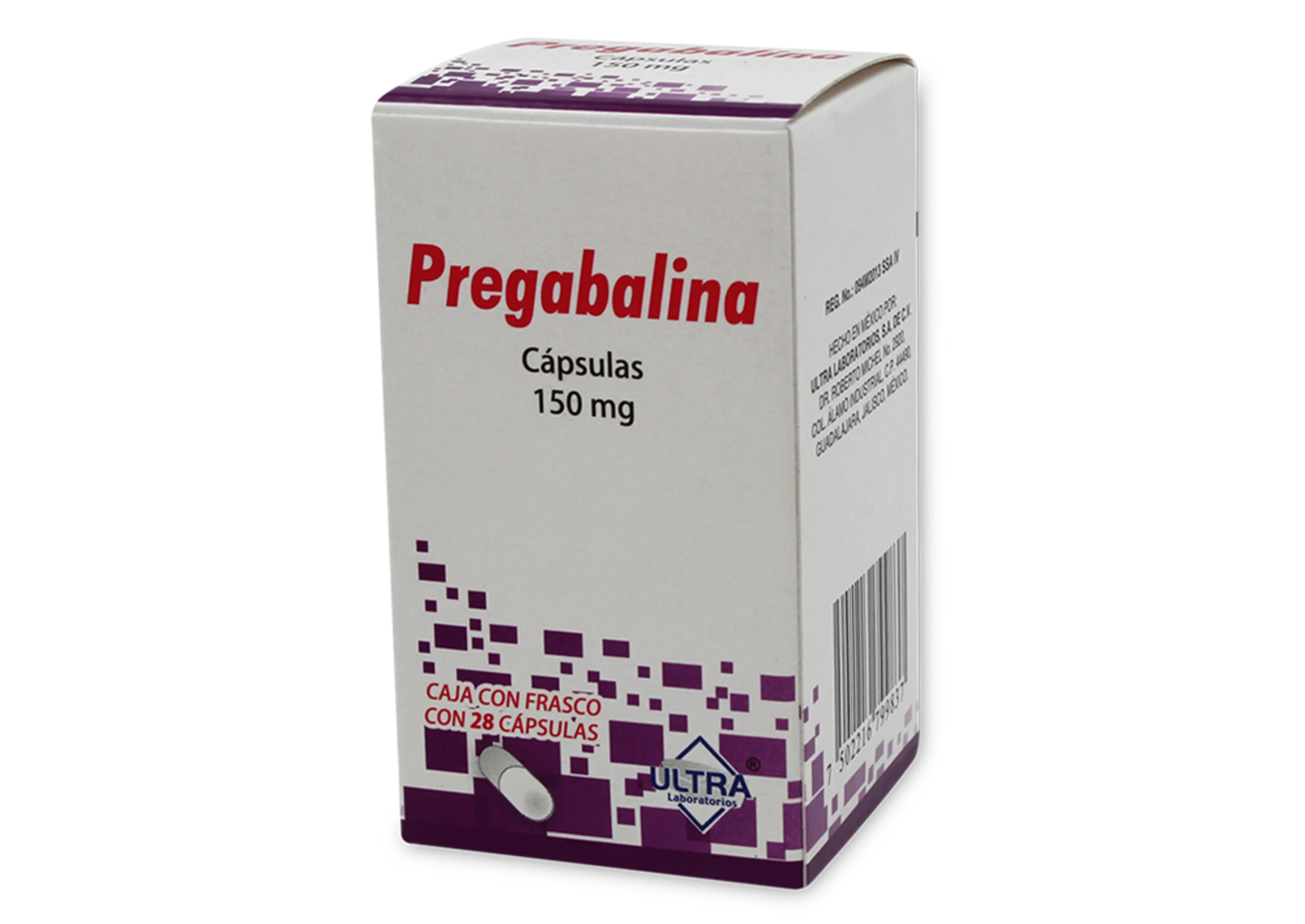 Pregabalina 150 Mg Con 28 Cápsulas (Ultra)