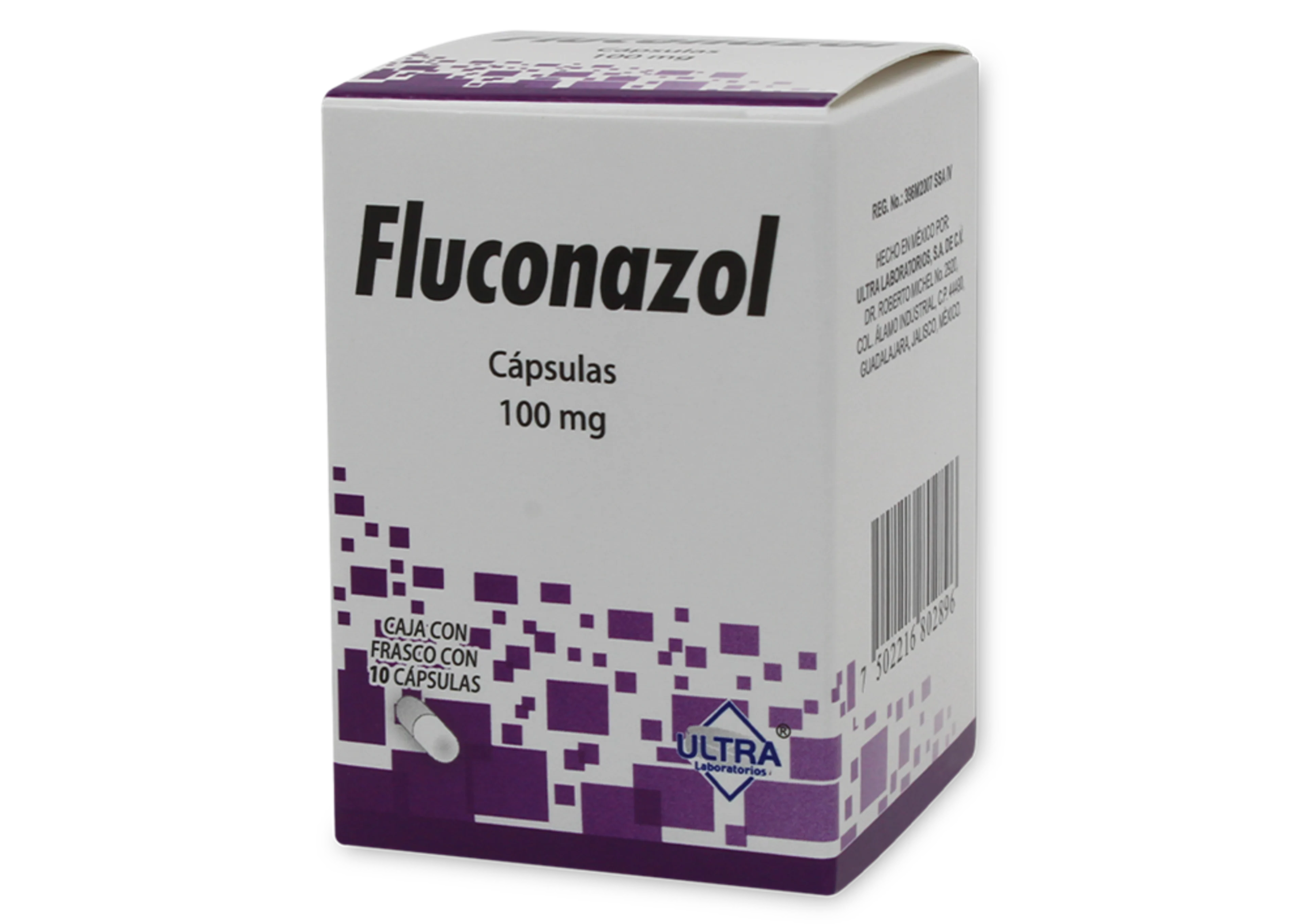 Fluconazol 100 Mg Con 10 Cápsulas (Ultra)