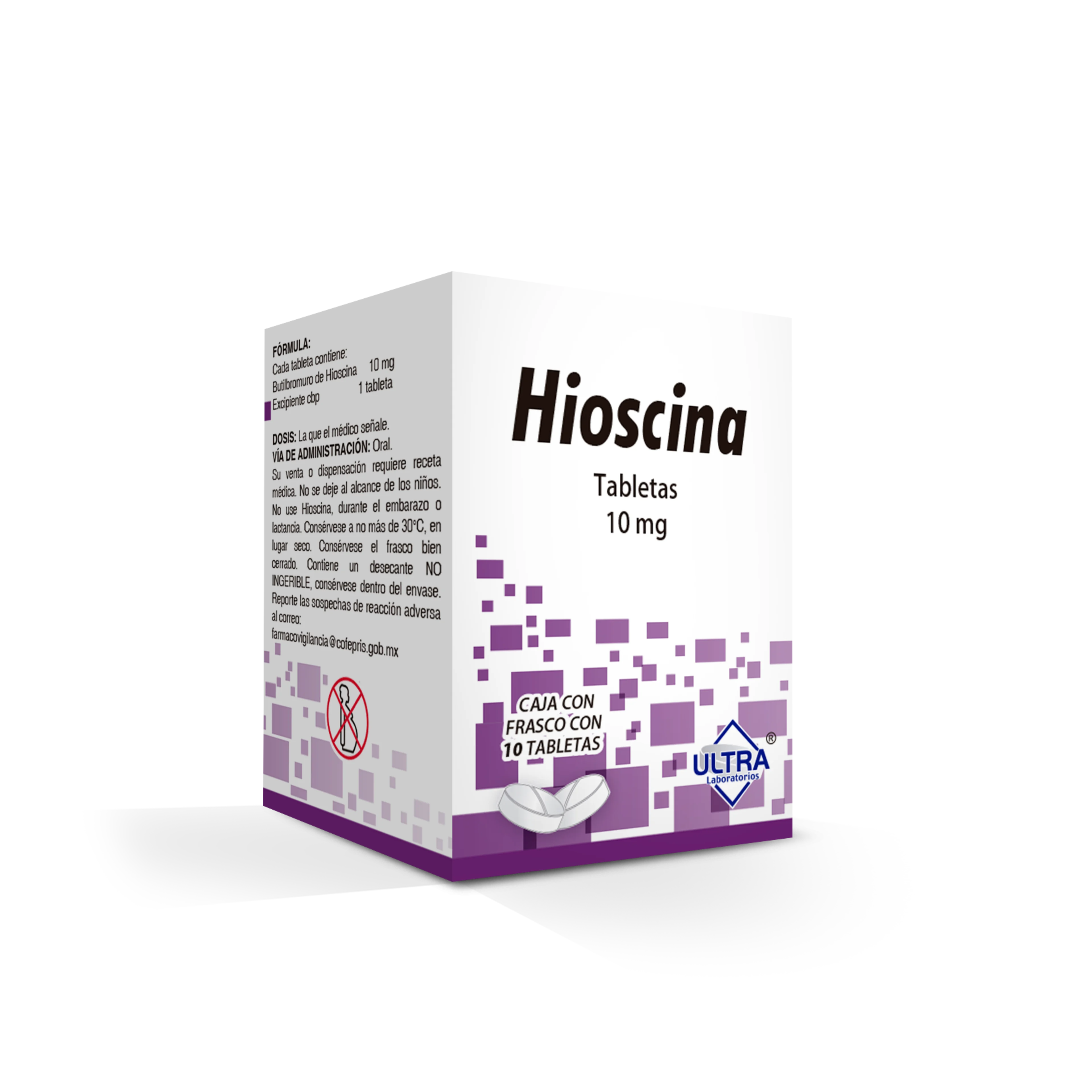 Hioscina 10 Mg Con 10 Tabletas (Ultra)