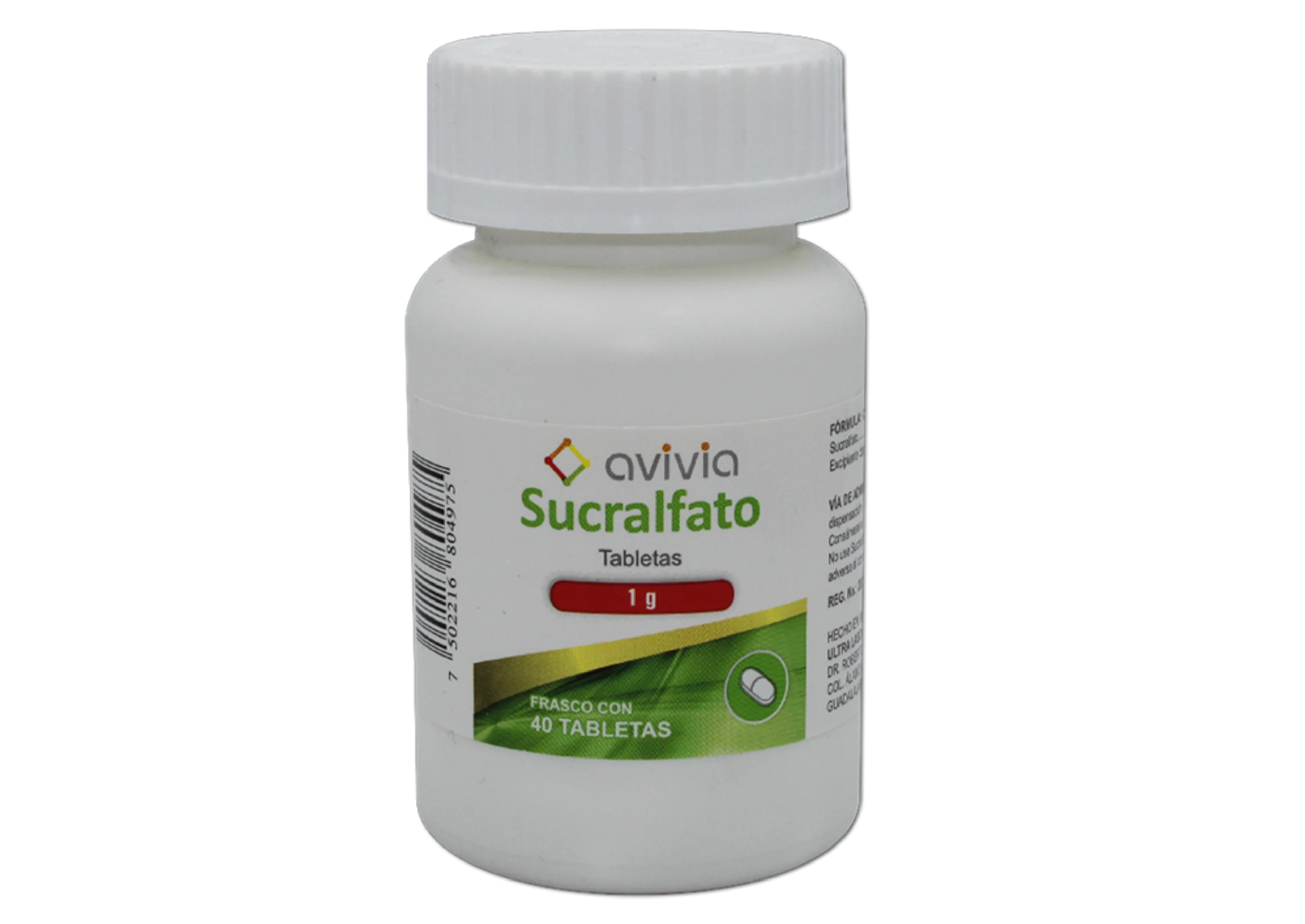 Sucralfato 1 G Con 40 Tabletas (Avivia)