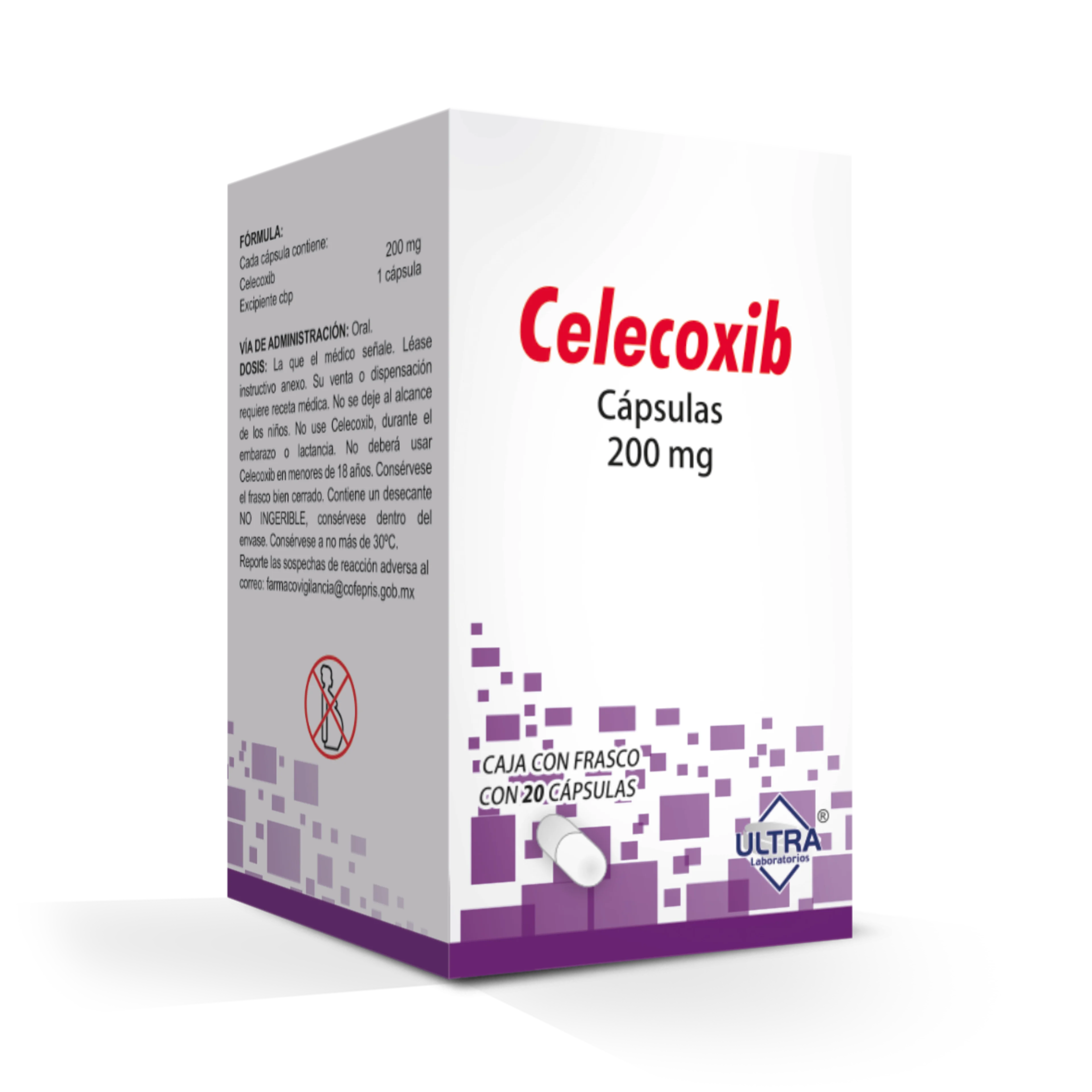 Celecoxib 200 Mg Con 20 Cápsulas (Ultra)