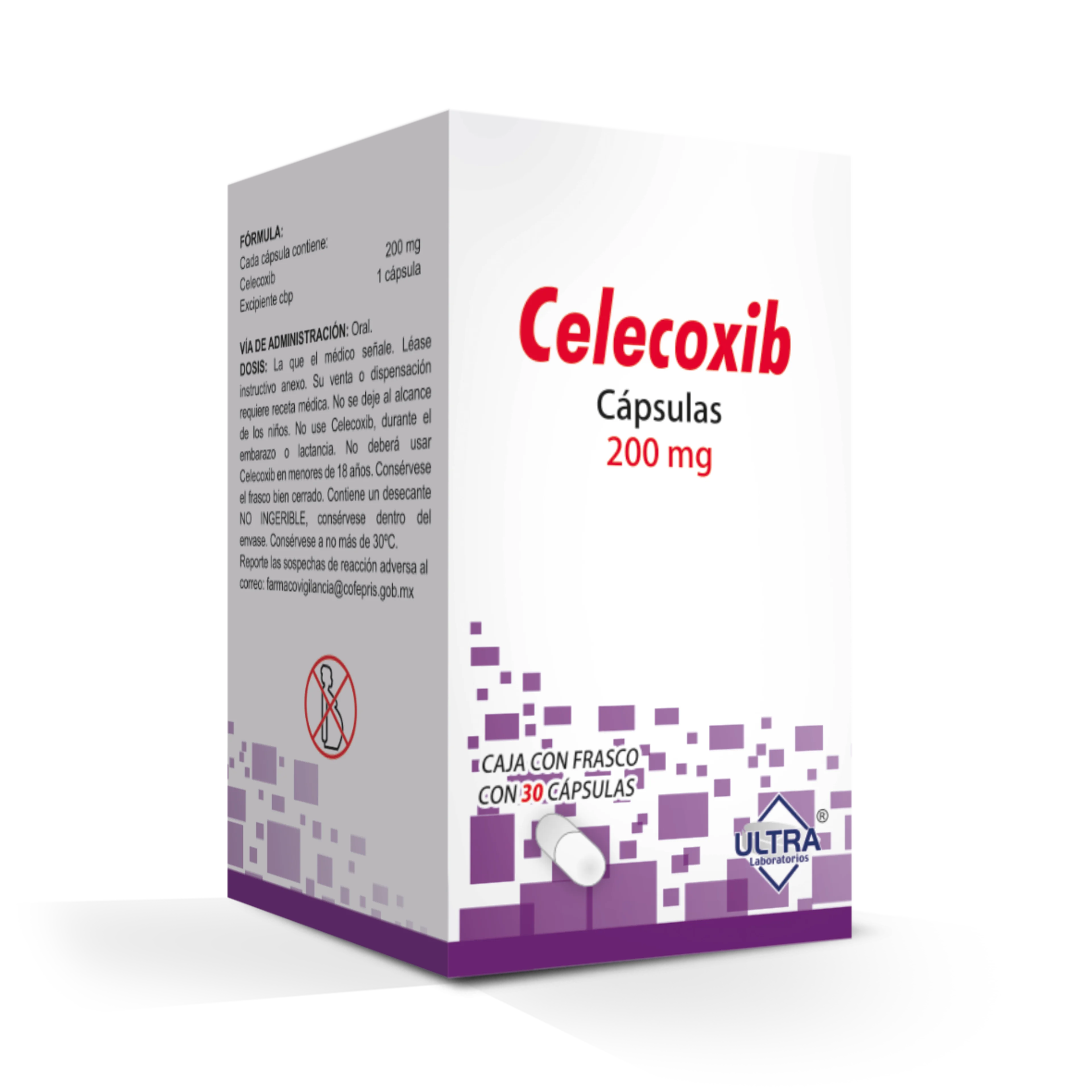 Celecoxib 200 Mg Con 30 Cápsulas (Ultra)
