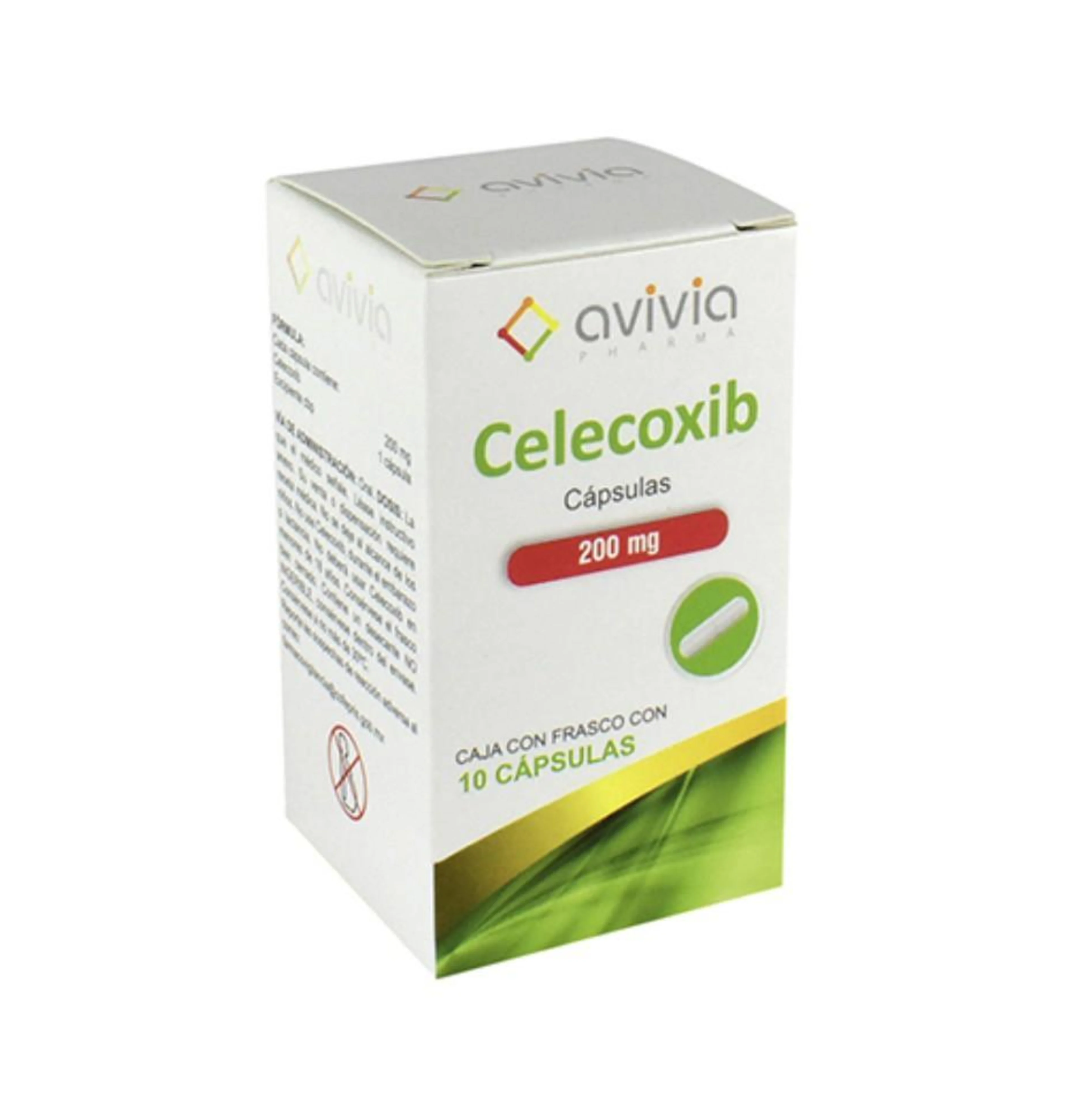 Celecoxib 200 Mg Con 10 Cápsulas (Avivia)