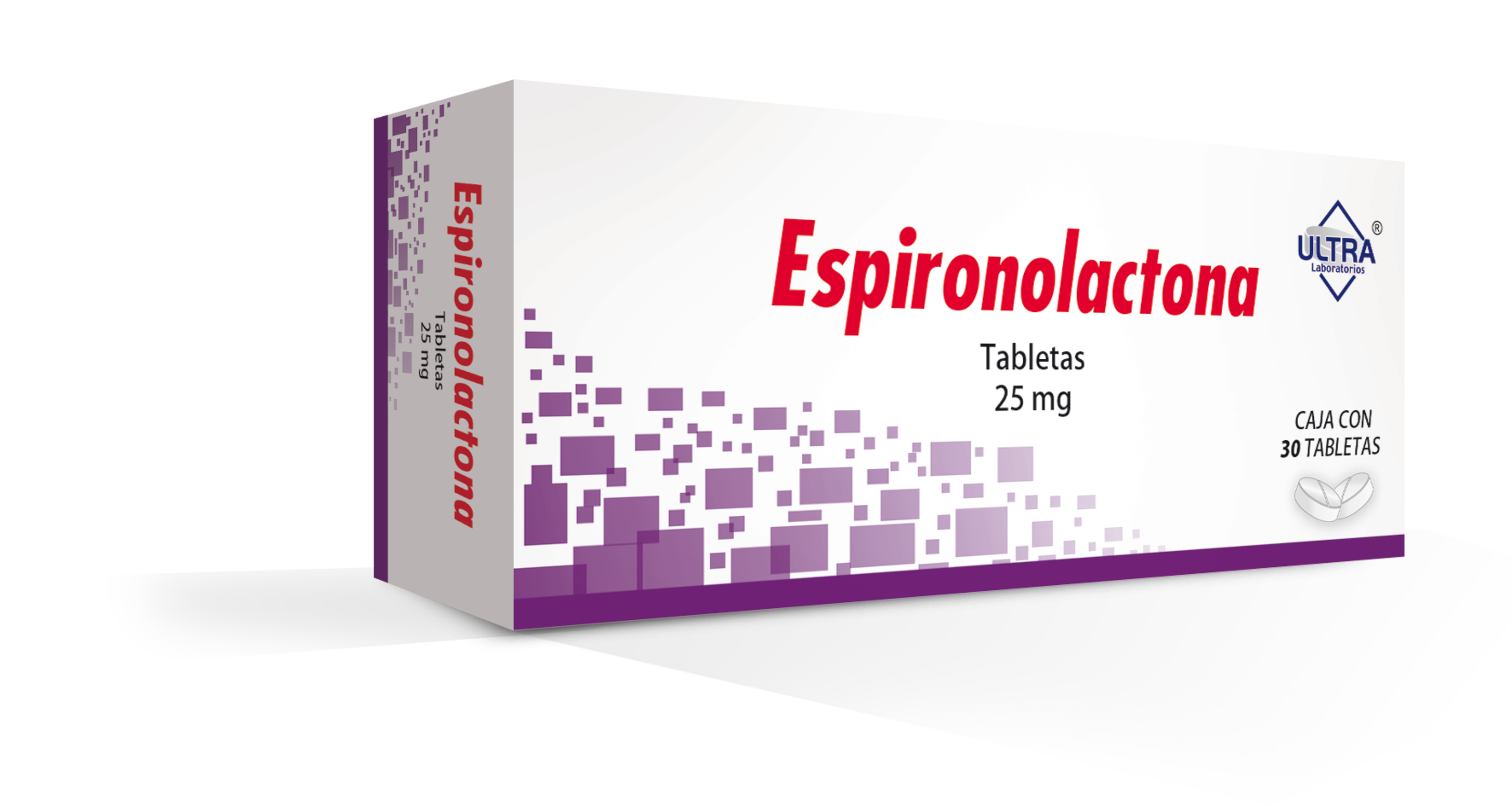 Espironolactona 25 Mg Con 30 Tabletas