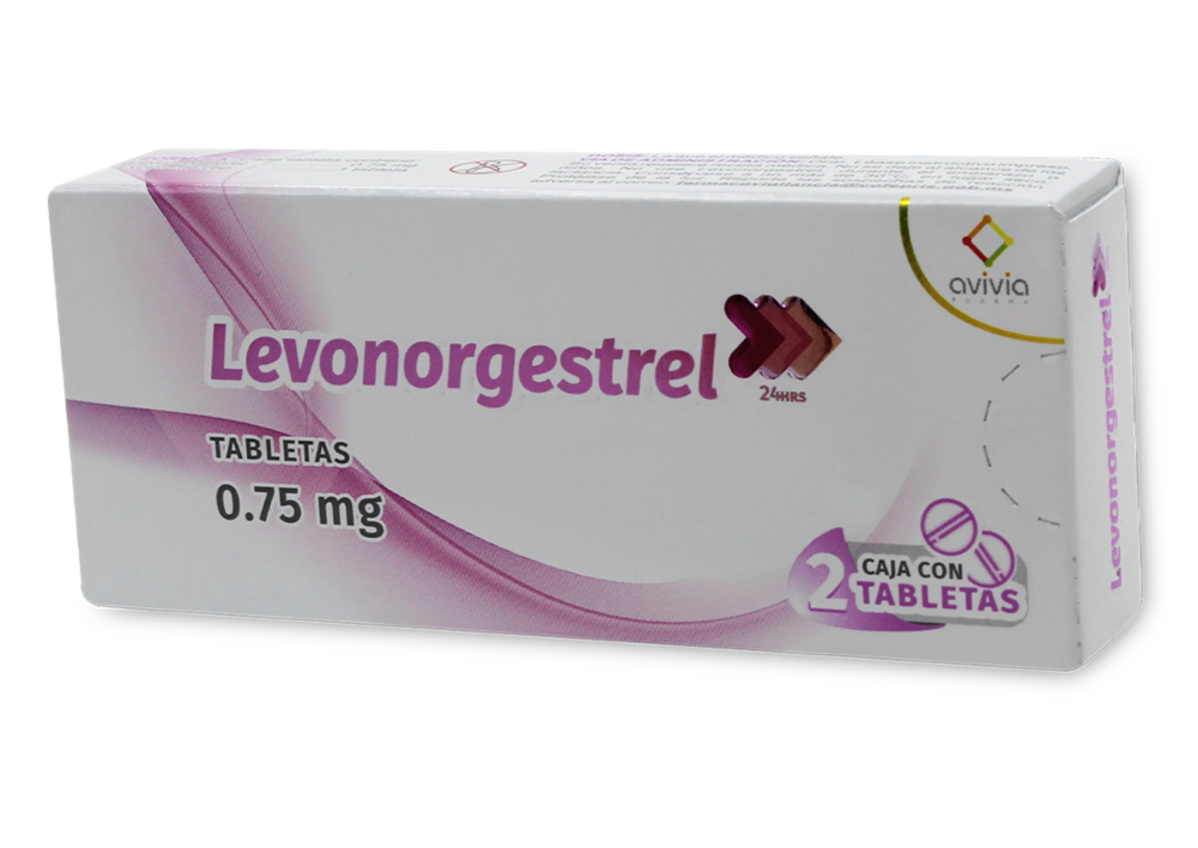 Levonorgestrel 0.75 Mg Con 2 Tabletas (Avivia)