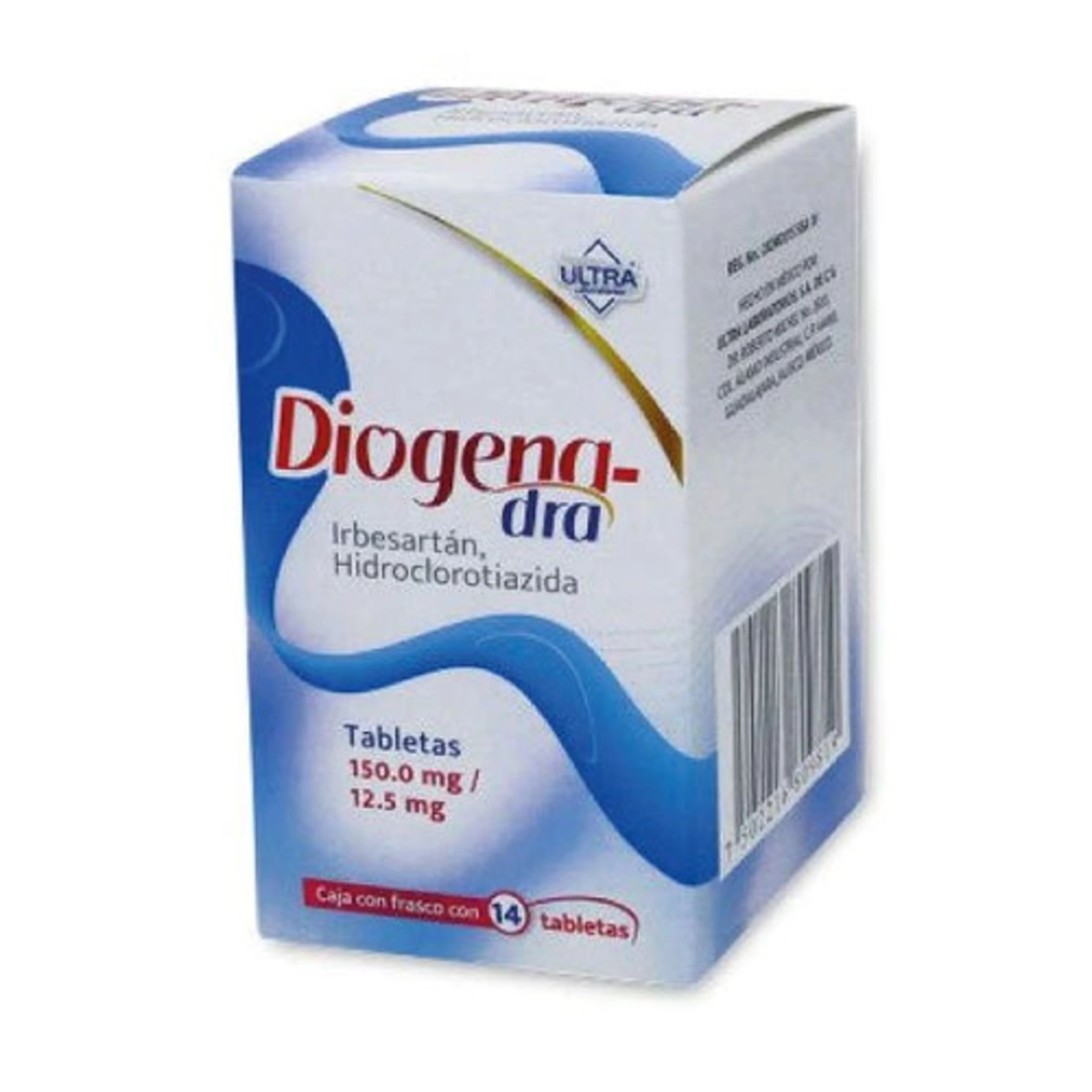 Diogenadra 150 Mg / 12.5 Mg Con 14 Tabletas