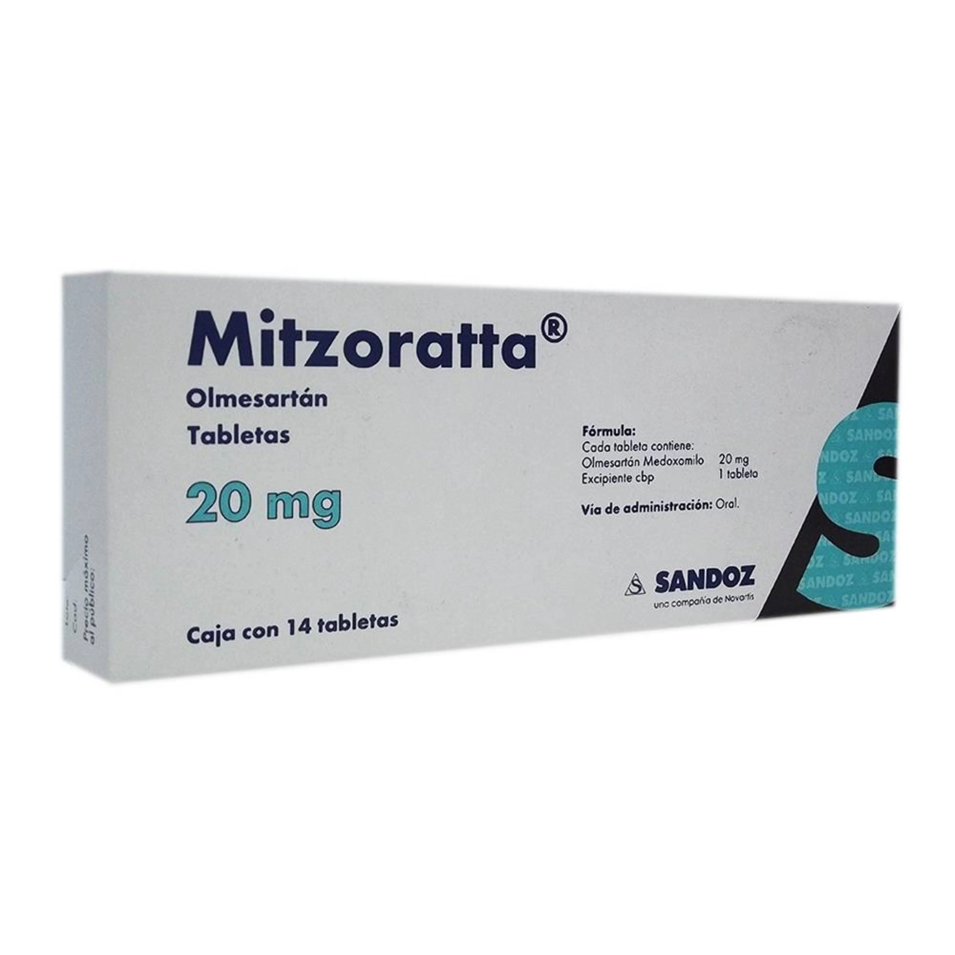 Mitzoratta 20 Mg Con 14 Tabletas