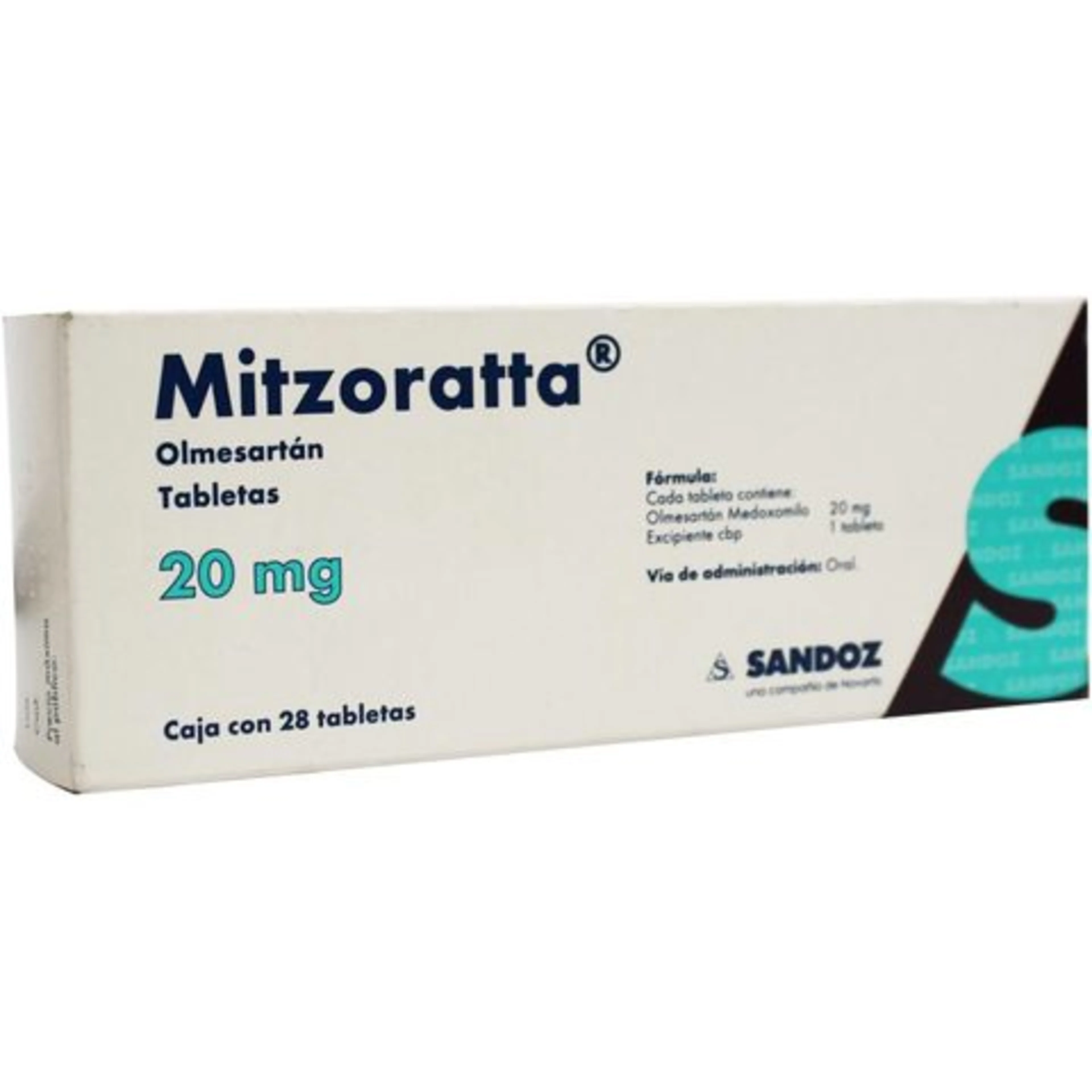 Mitzoratta 20 Mg Con 28 Tabletas