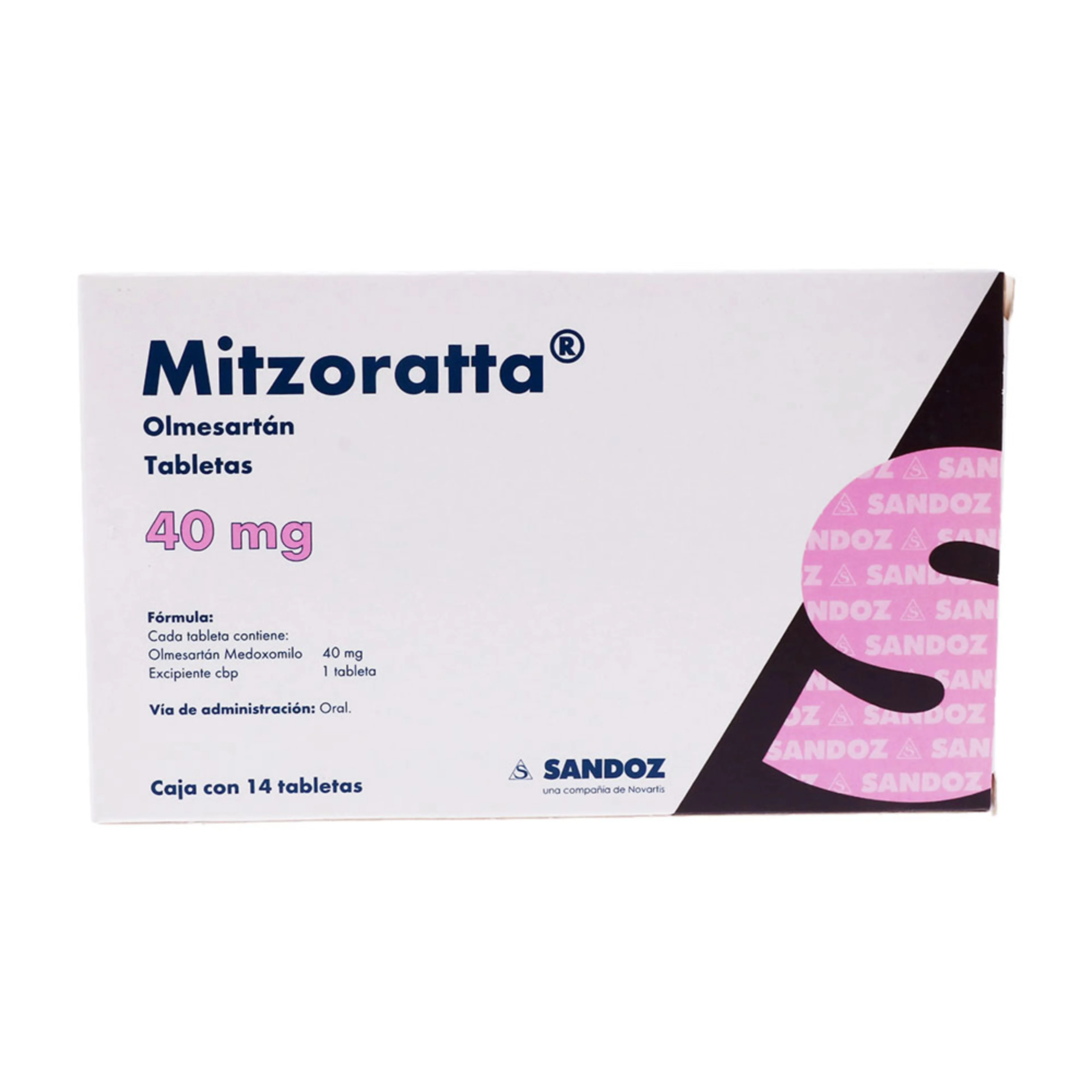 Mitzoratta 40 Mg Con 14 Tabletas