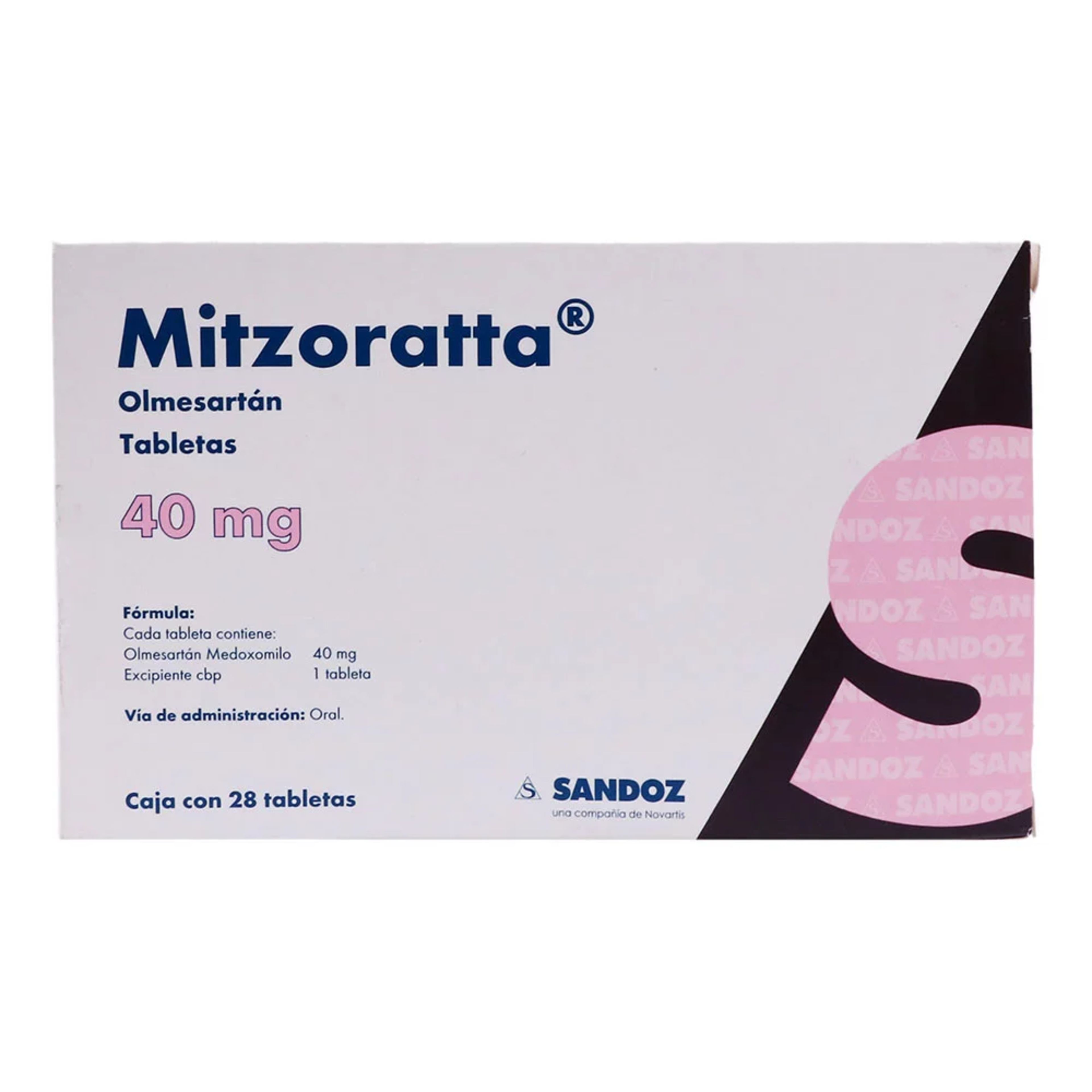 Mitzoratta 40 Mg Con 28 Tabletas