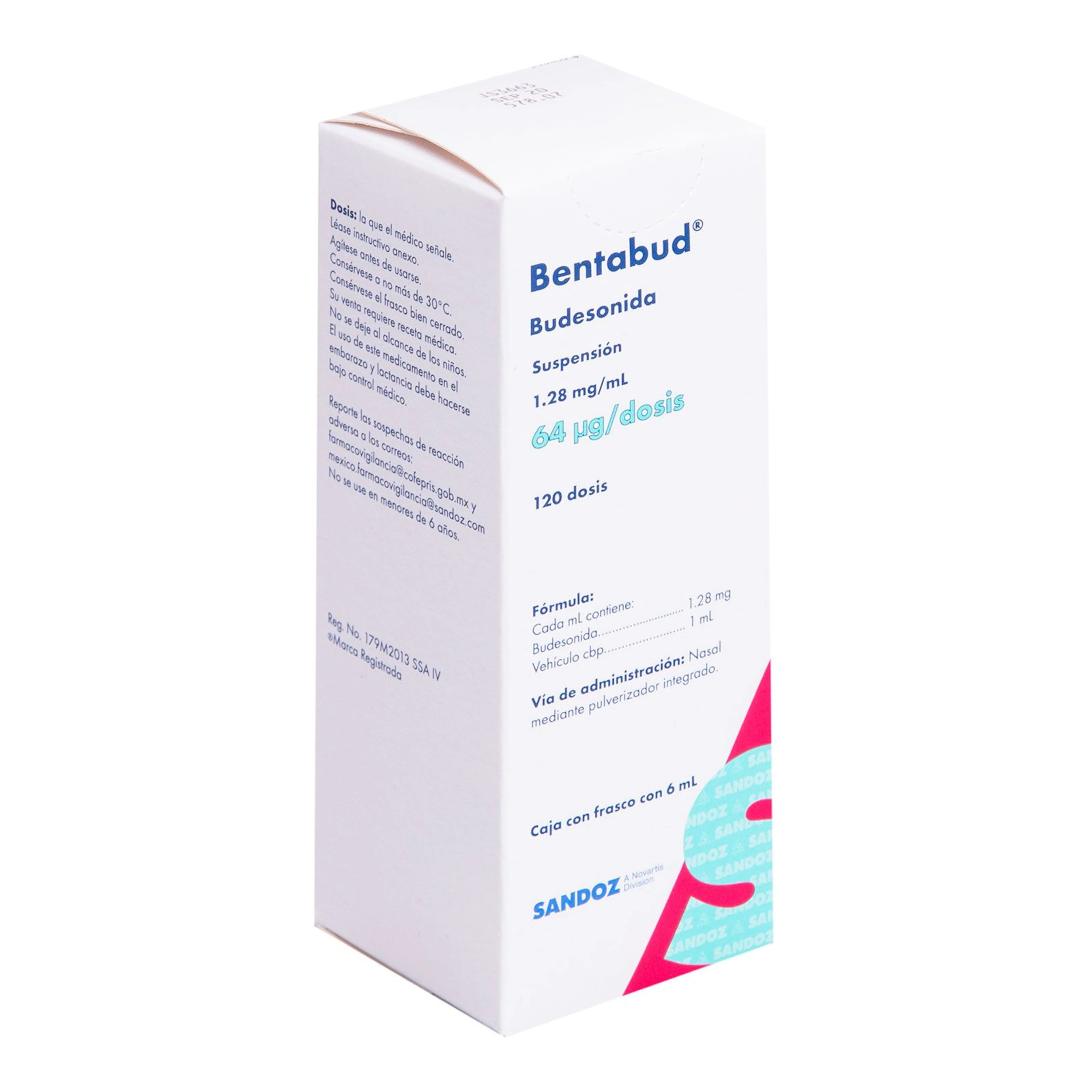 Bentabud 64Mcg / 1.28Mg / 6Ml Suspensión Con 120 Dosis