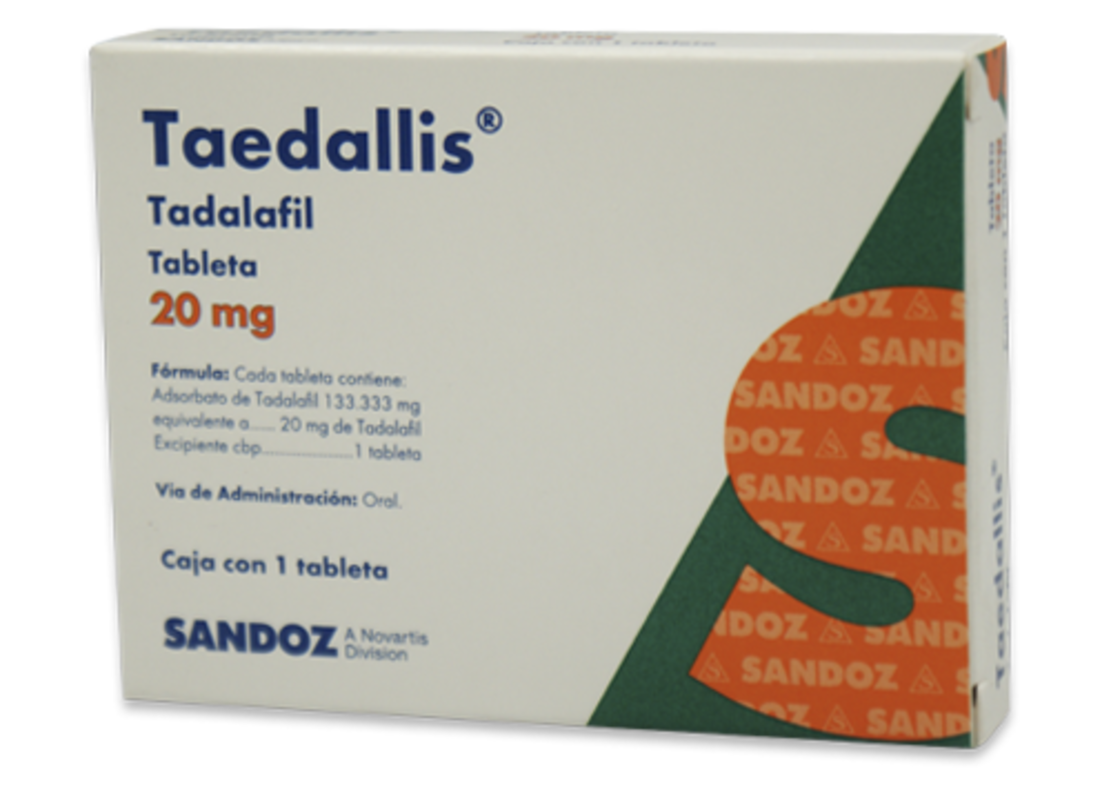 Taedallis 20 Mg Con 1 Tableta