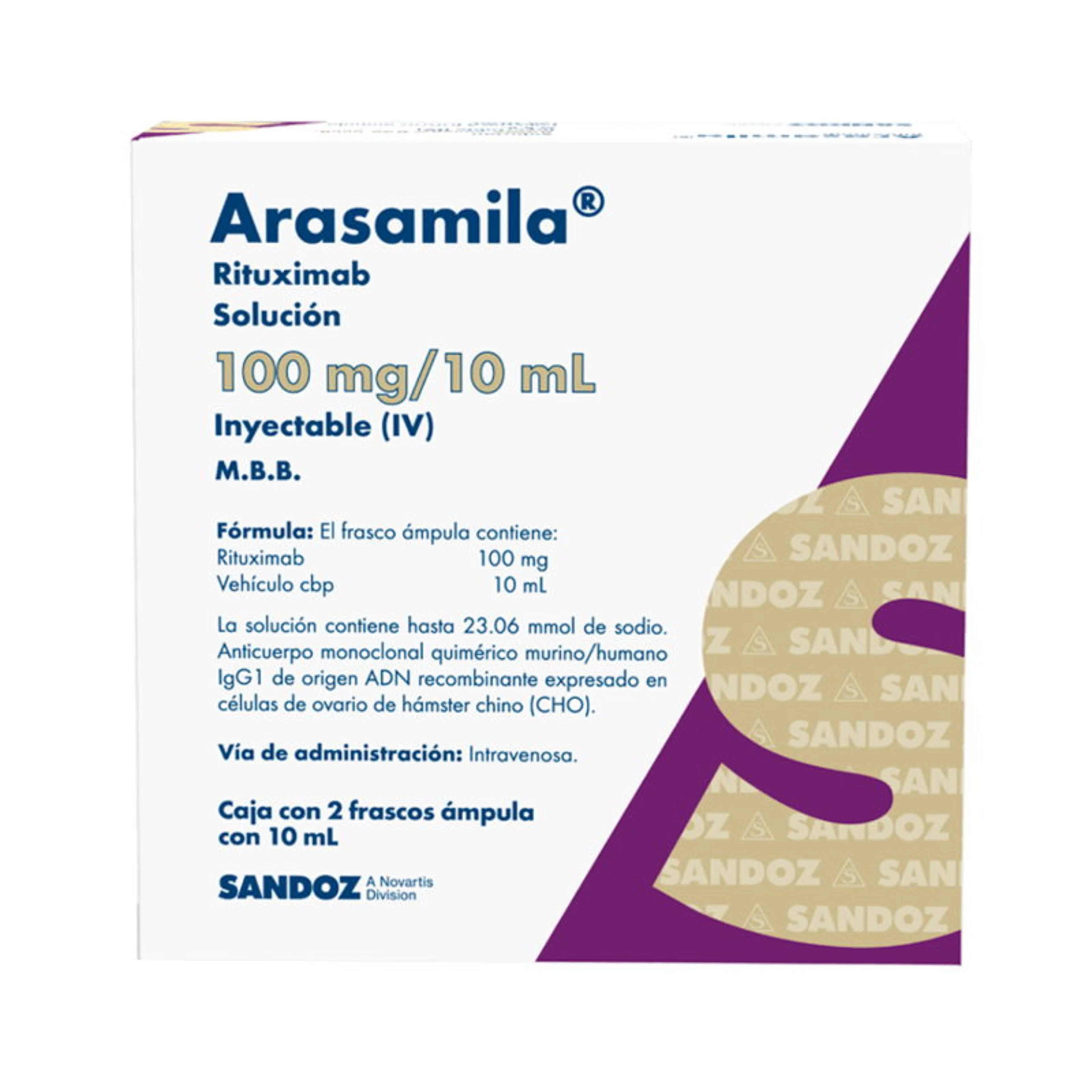Arasamila 100 Mg / 10 Ml Solución Inyectable Con 10 Ml