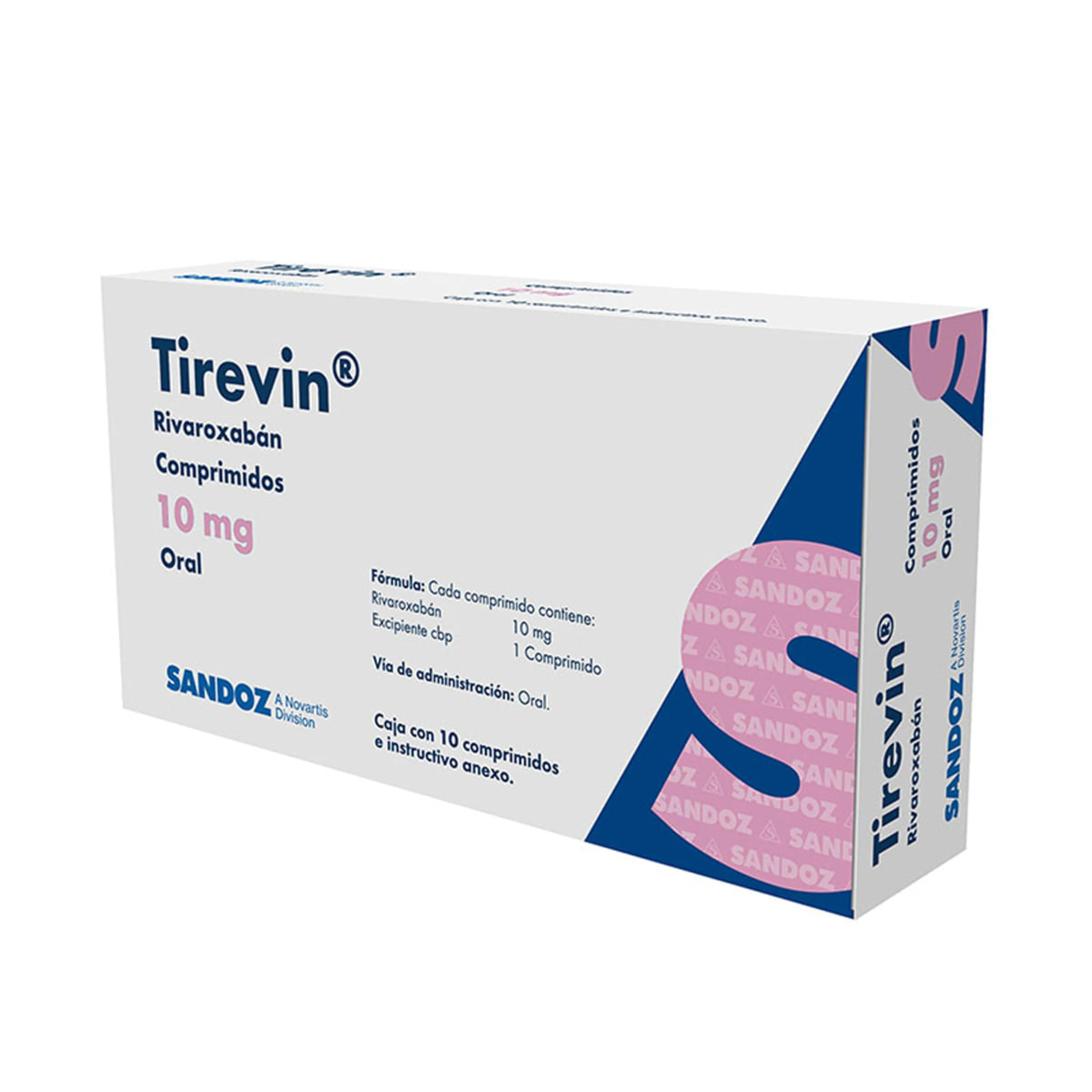 Tirevin 10 Mg Con 10 Comprimidos