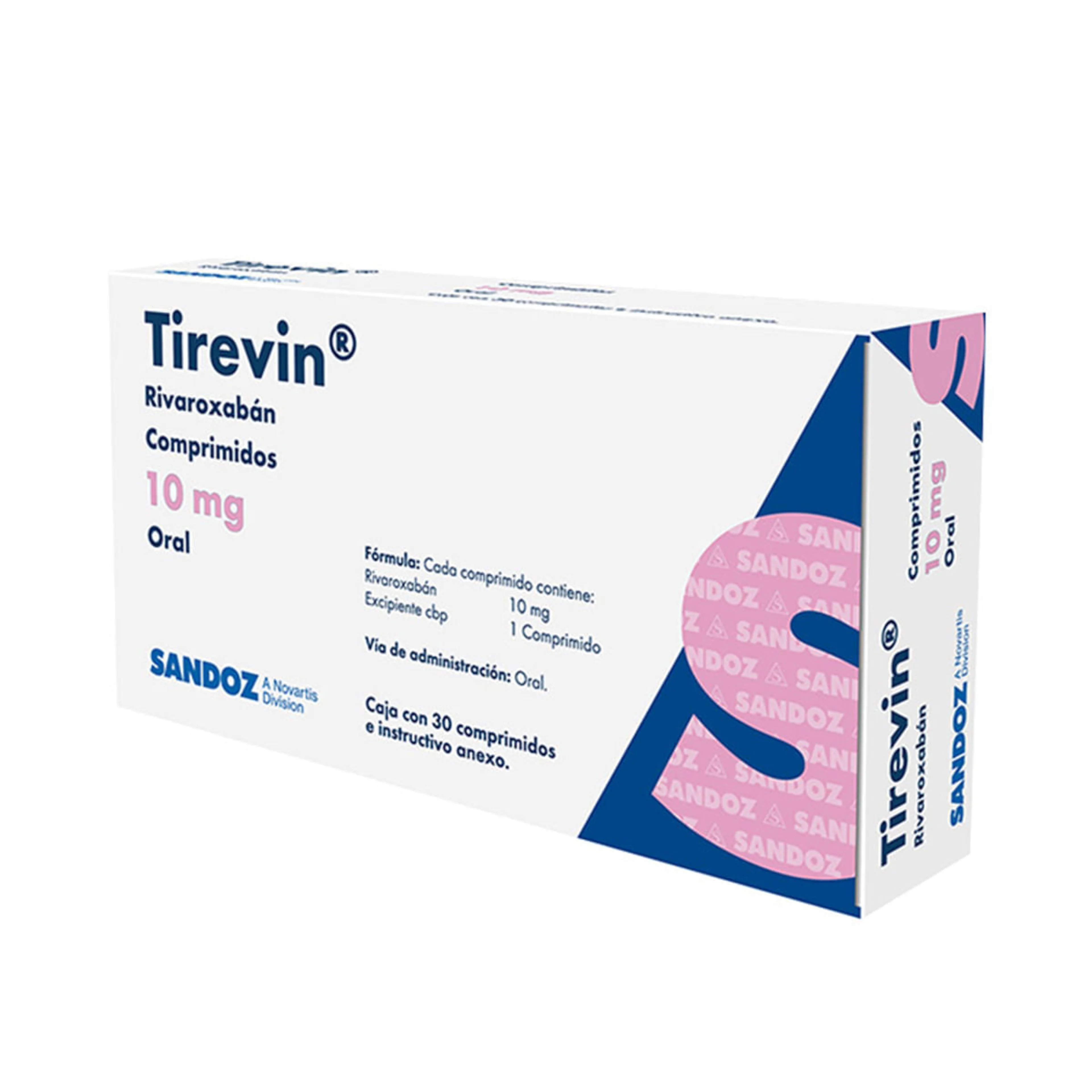 Tirevin 10 Mg Con 30 Comprimidos
