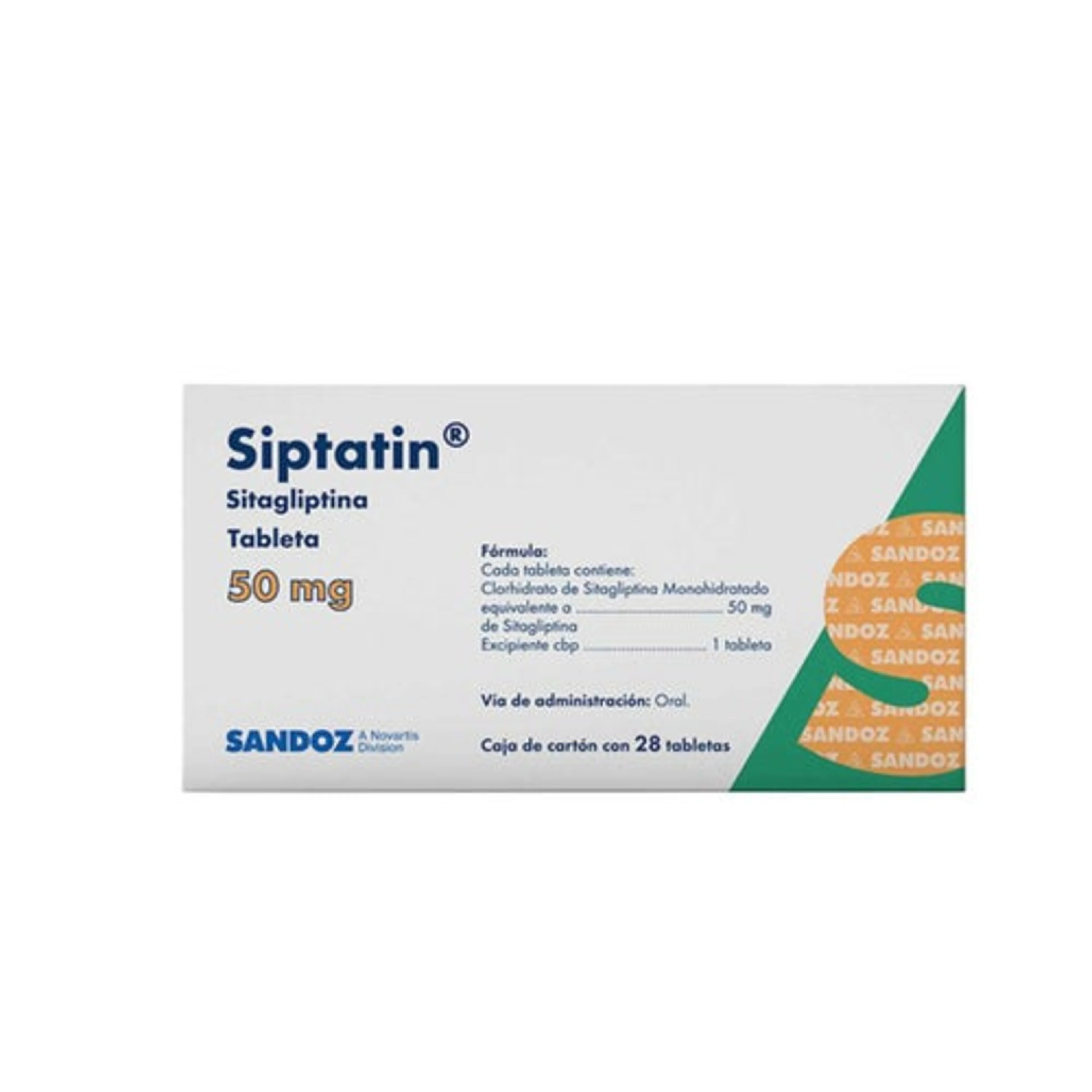 Siptatin 50 Mg Con 28 Tabletas