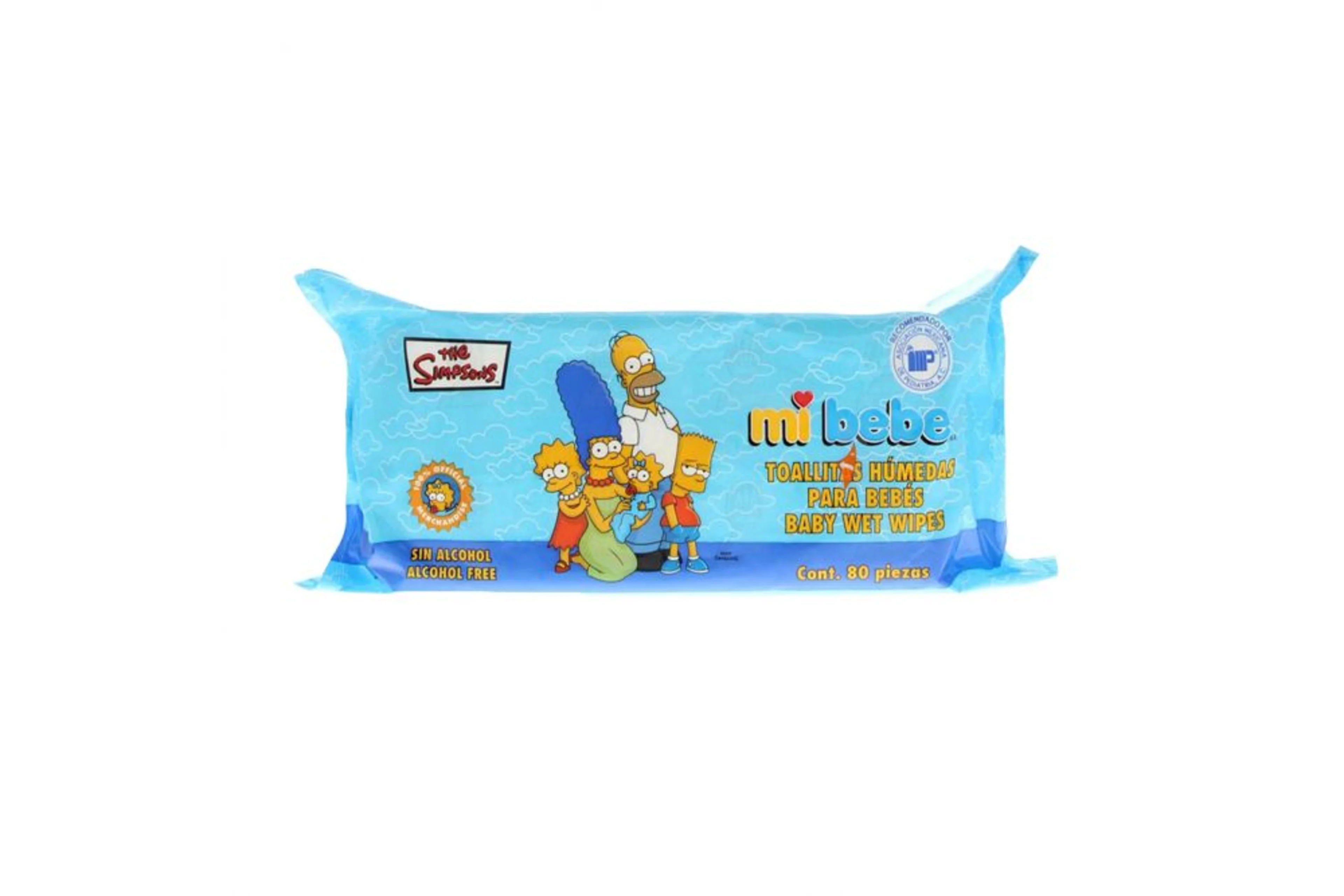Toallitas húmedas mi bebé edición los simpson 80 pzas.