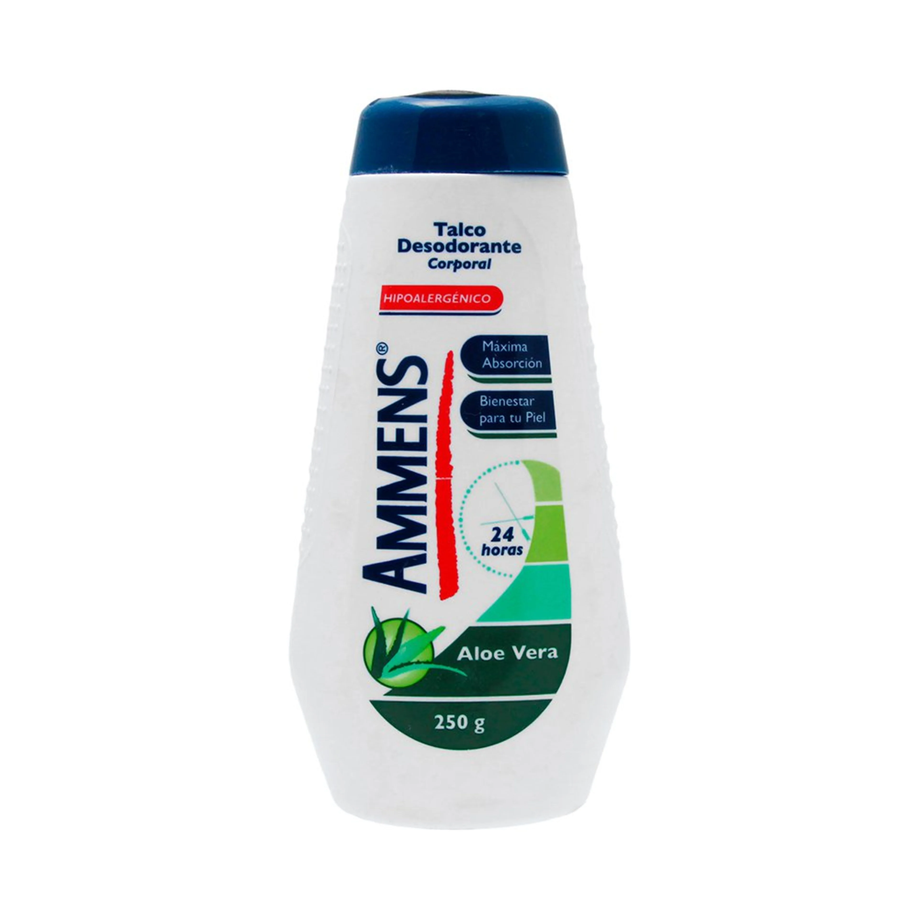 Ammens Aloe Vera Talco Desodorante Corporal Con 250 G