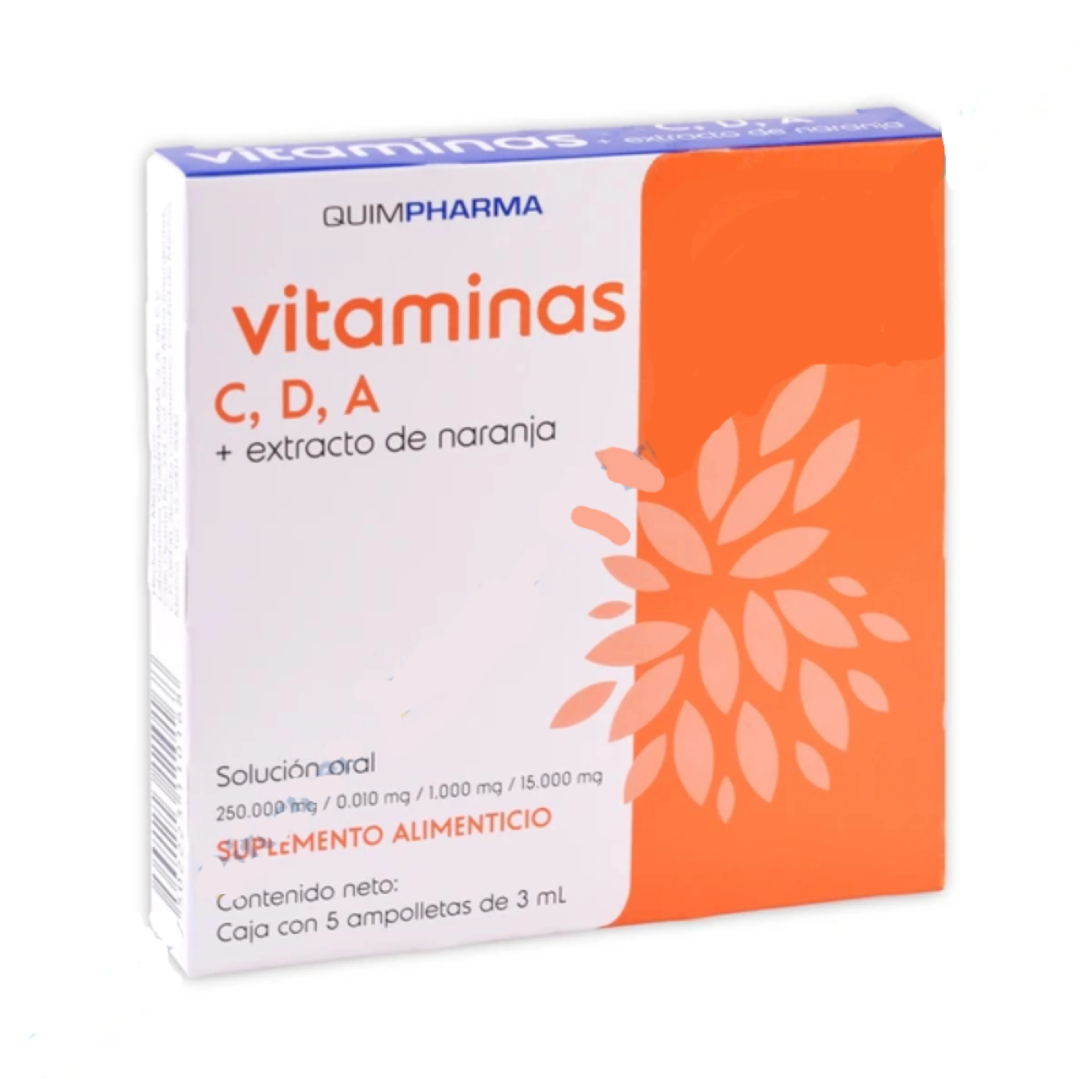 Vitamina C D A Con 5 Ampolletas