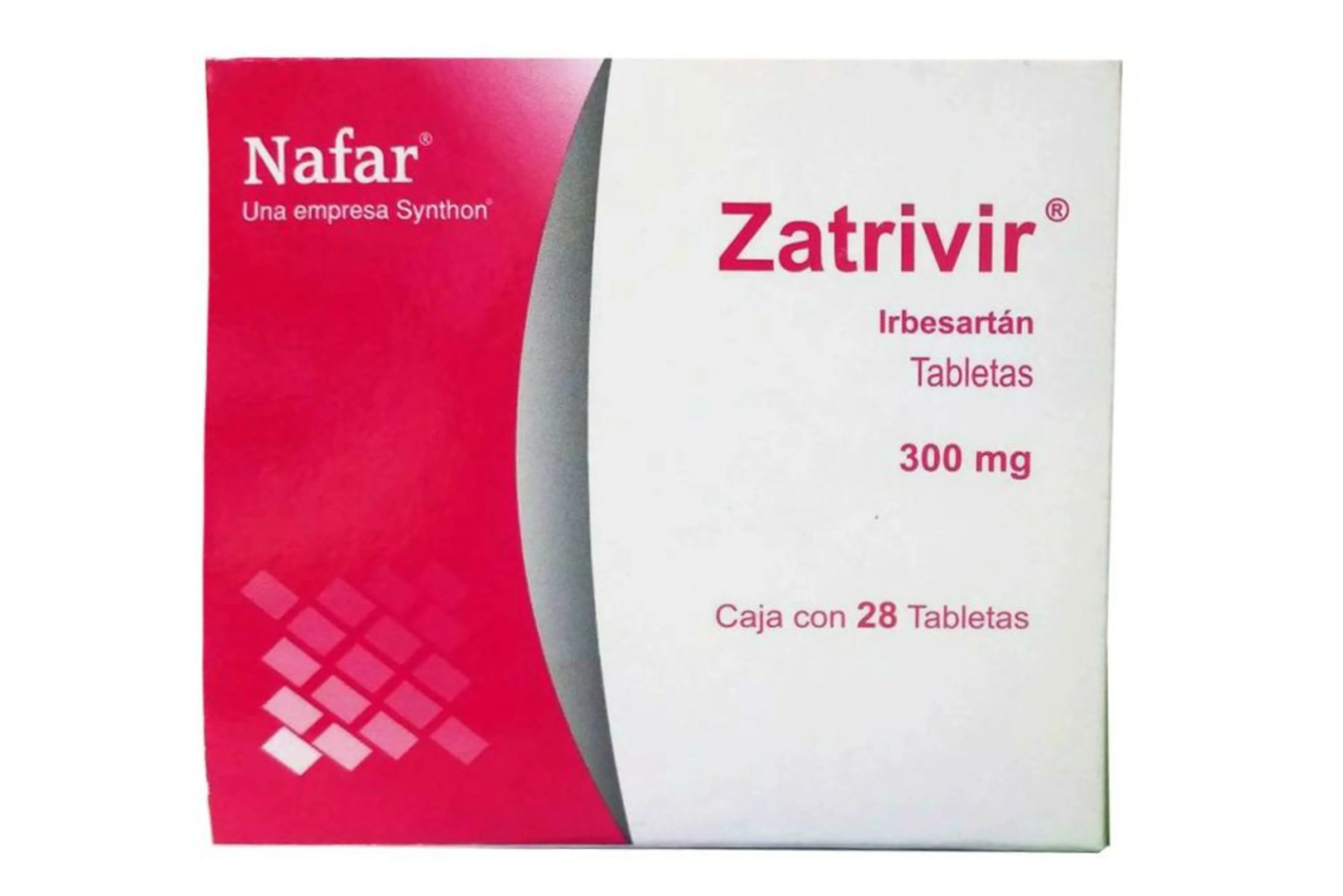 Zatrivir irbesartán 300 mg con 28 tabletas