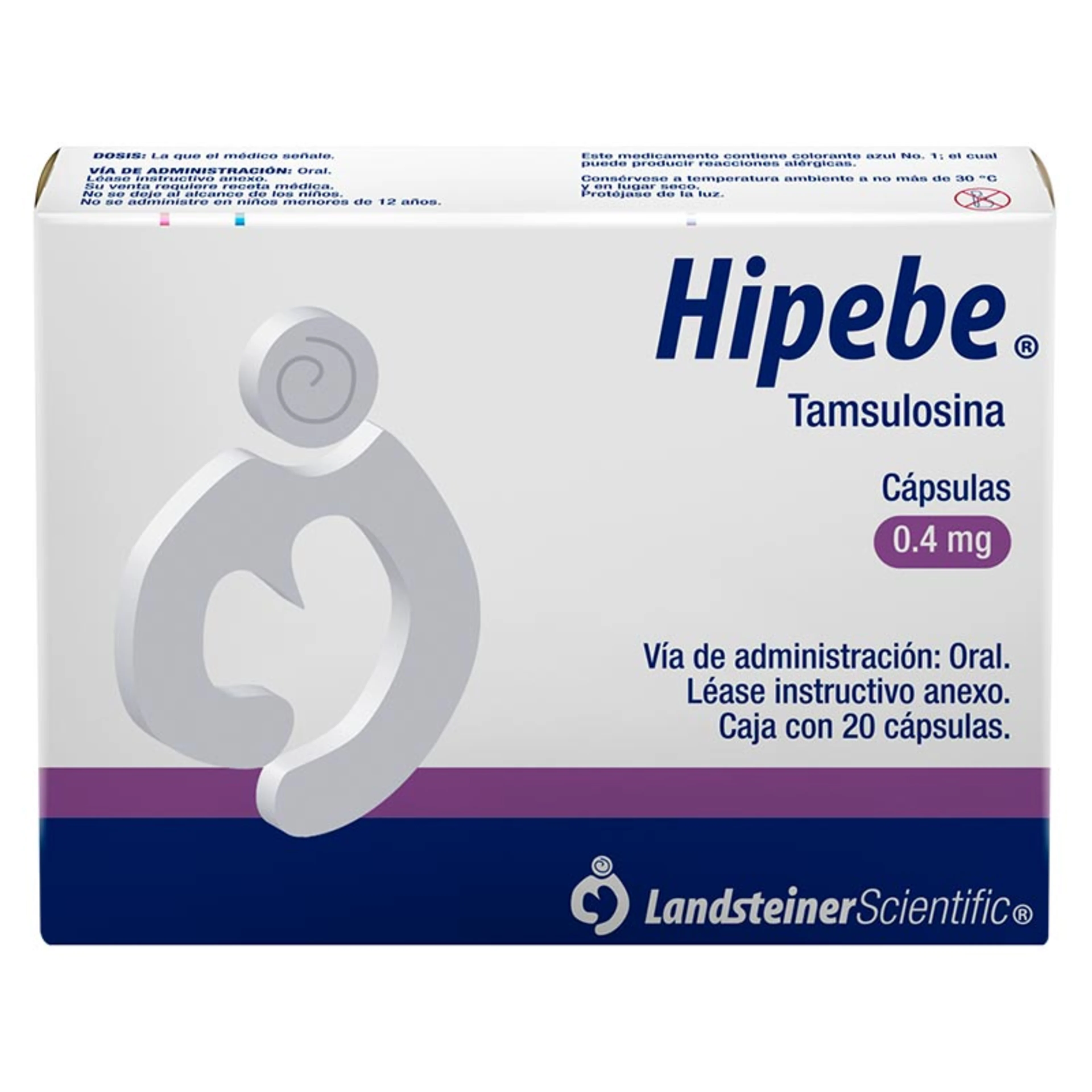Hipebe 0.4 Mg Con 20 Tabletas