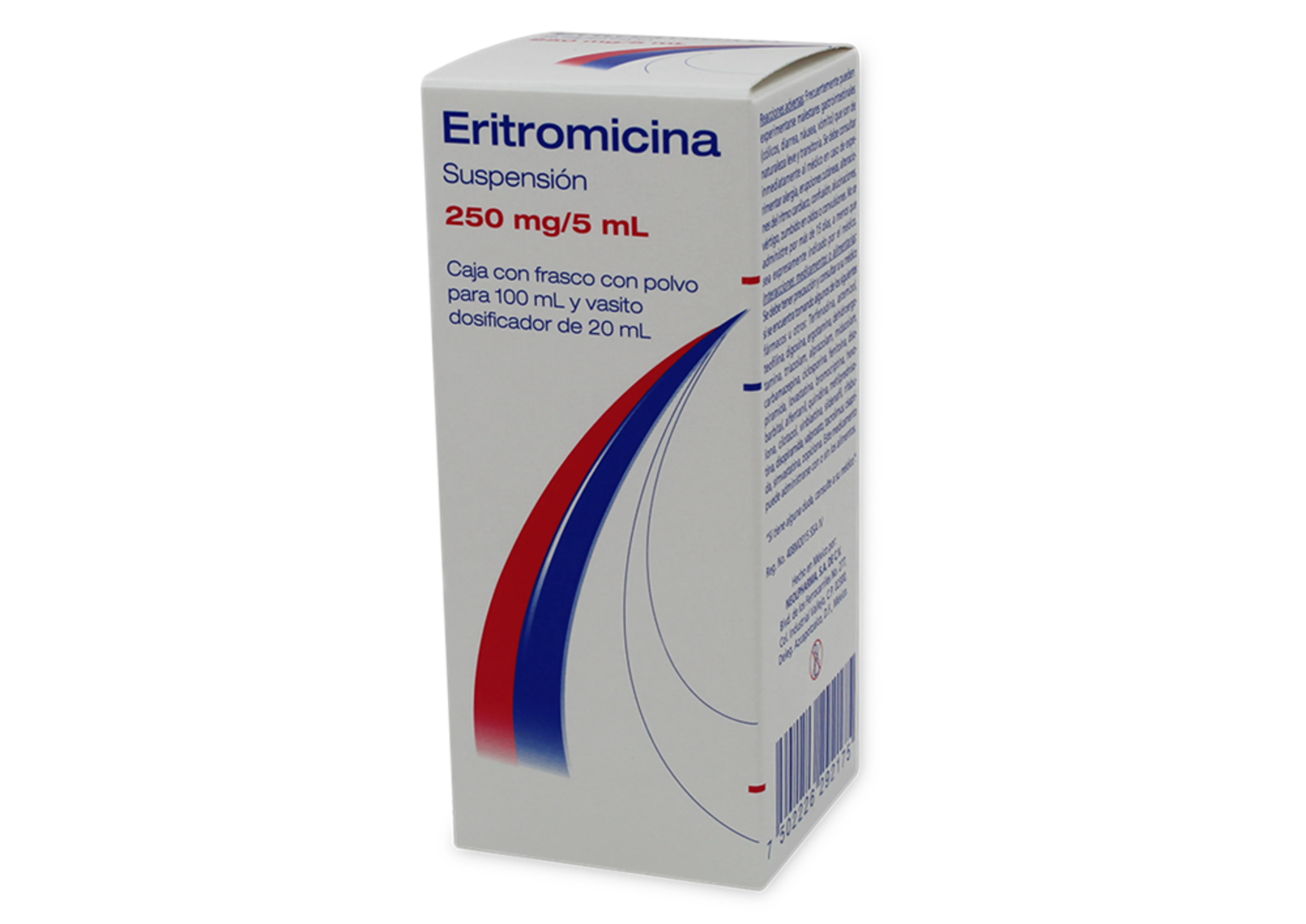 Eritromicina 250 Mg Con 100 Ml De Suspensión