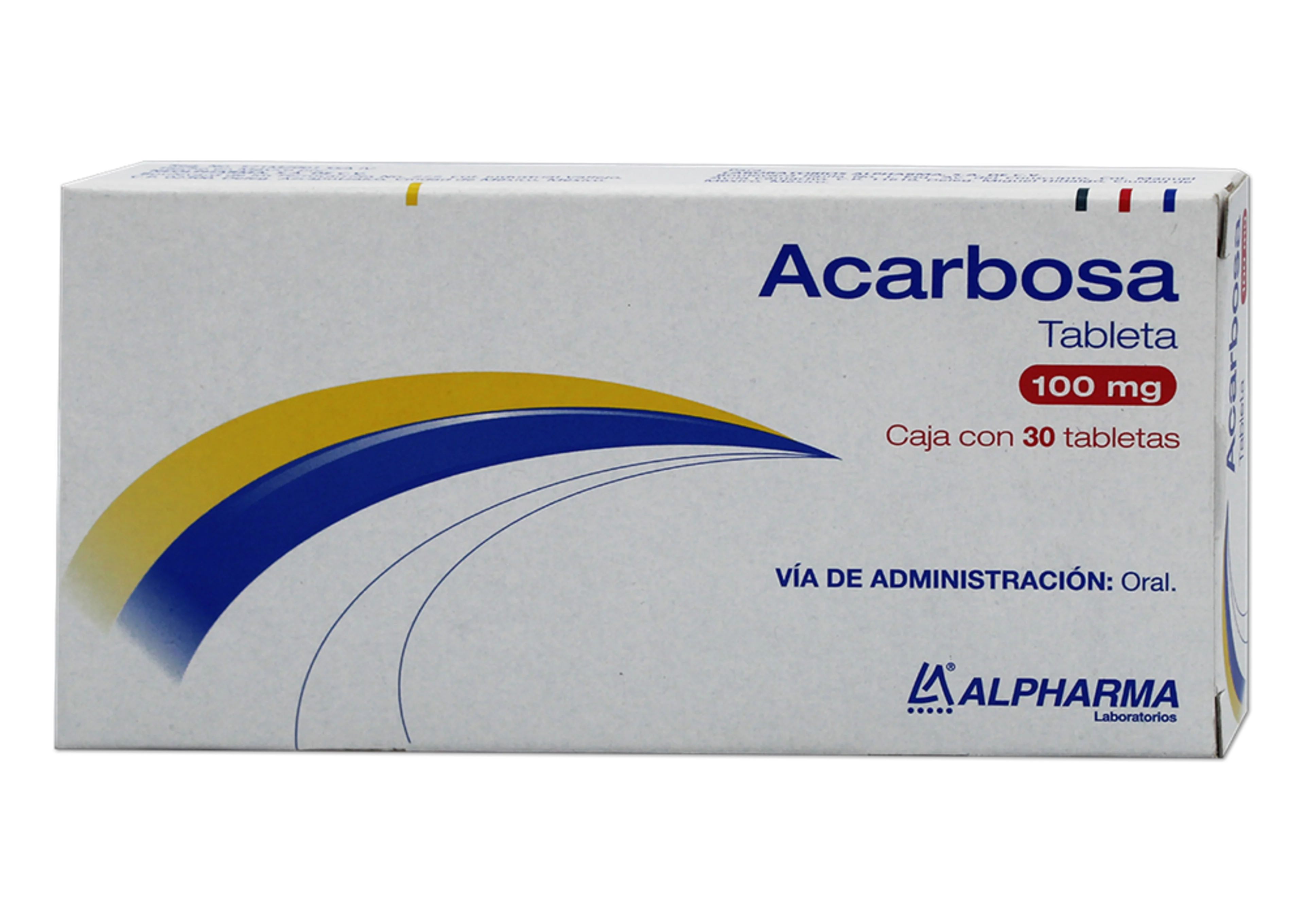 Acarbosa 100 Mg Con 30 Tabletas